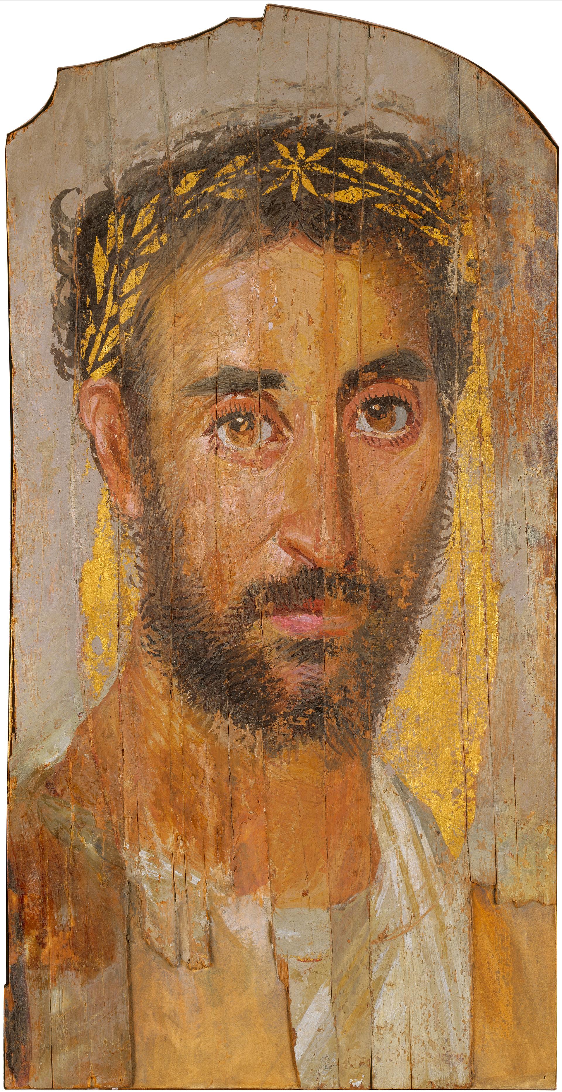 A Man with a Wreath by Greco-Roman