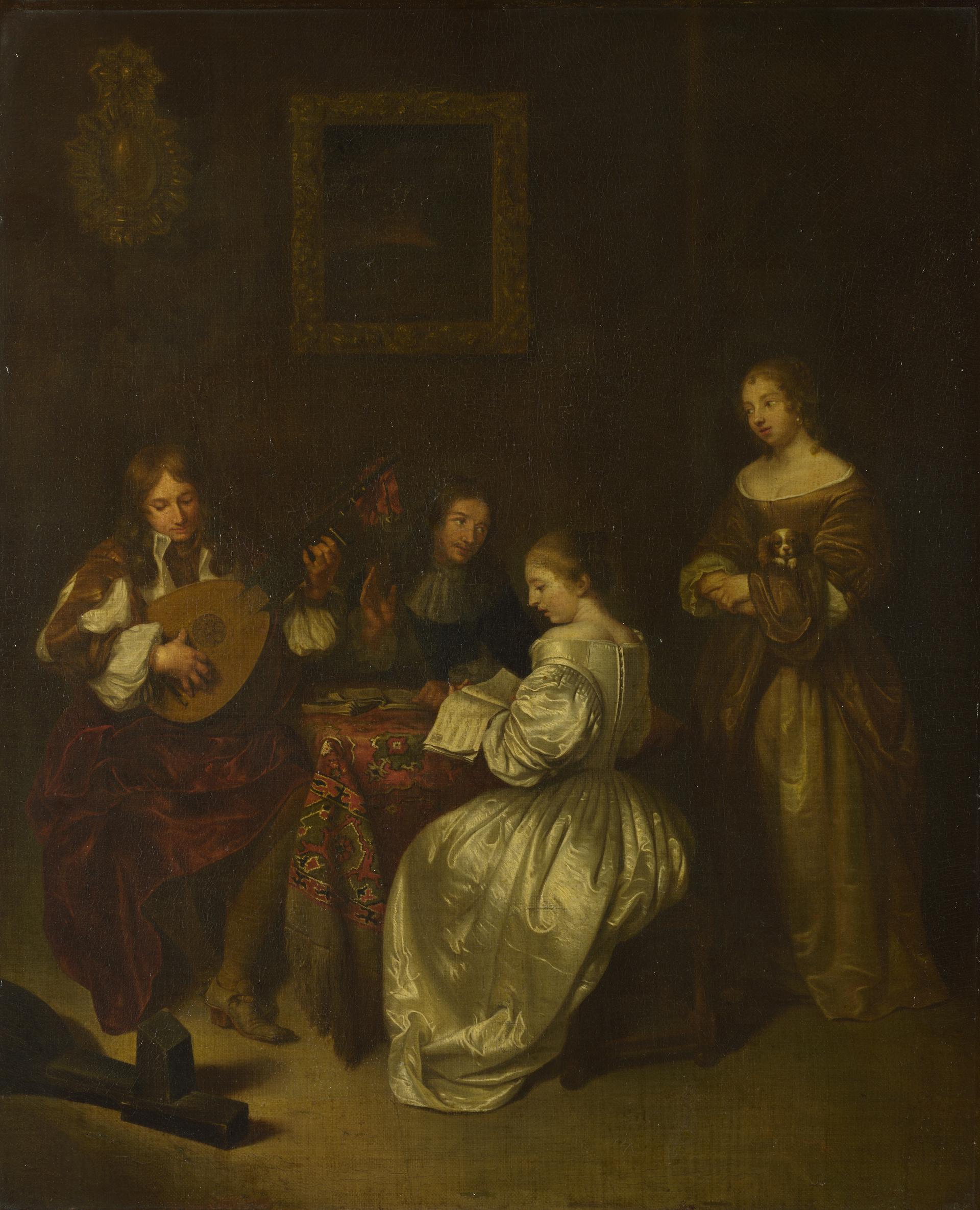 A Musical Party by Caspar Netscher