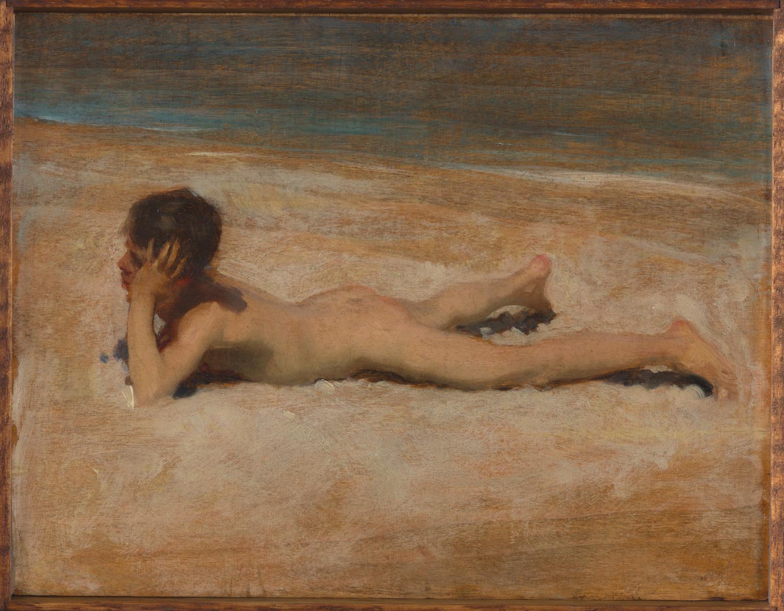 A Nude Boy on a Beach by John Singer Sargent