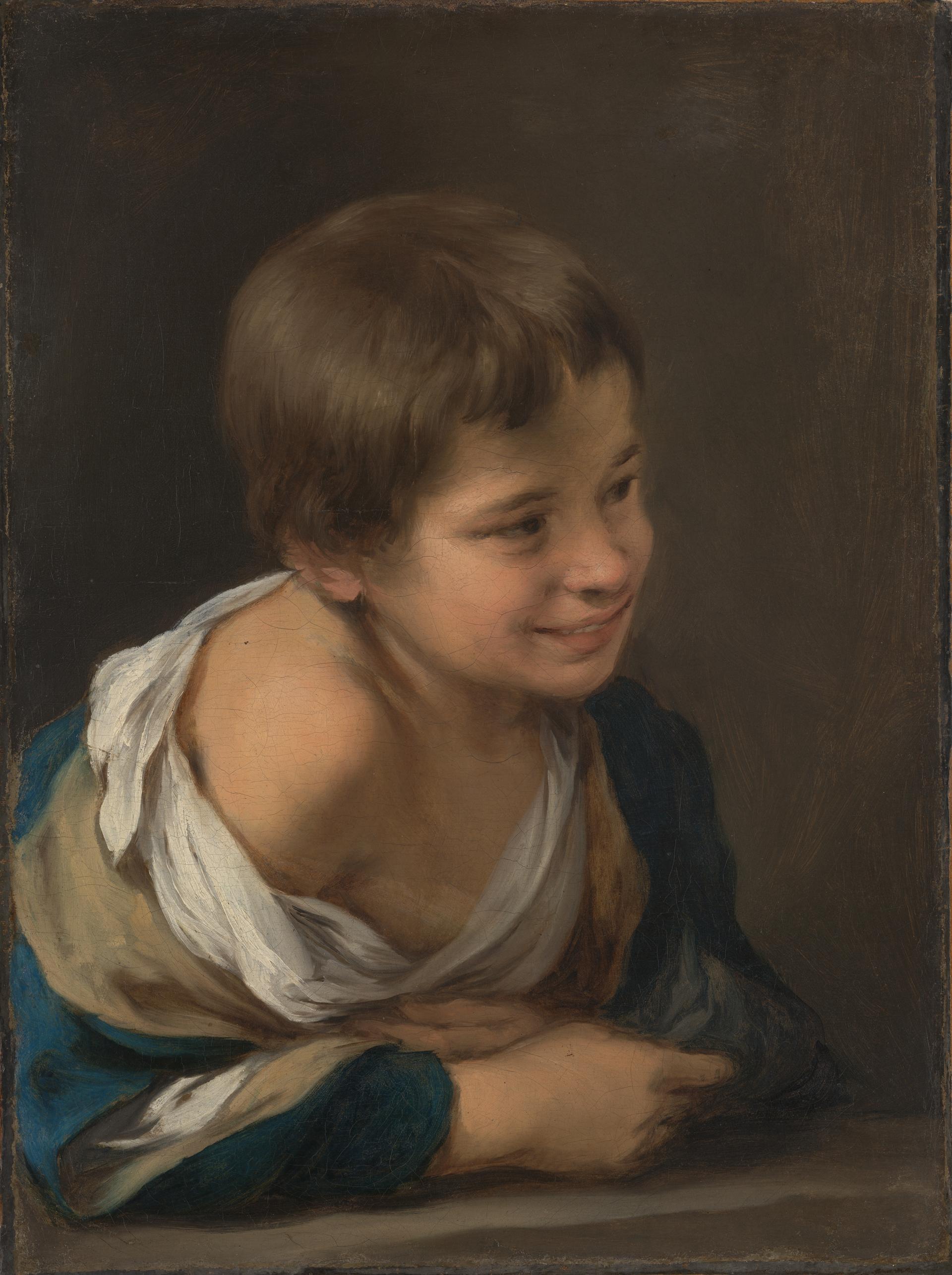 A Peasant Boy leaning on a Sill by Bartolomé Esteban Murillo