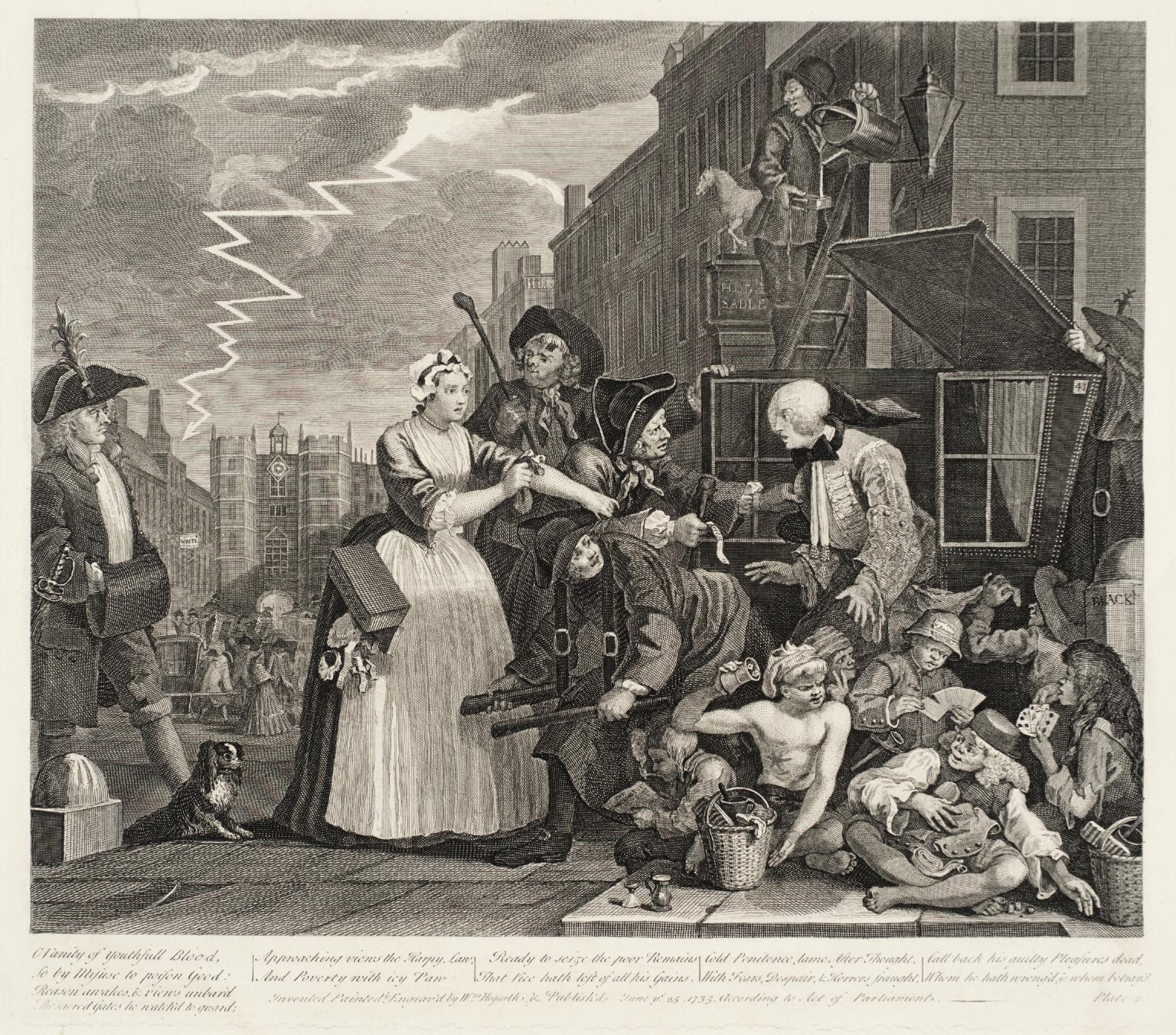 A Rake’s Progress (plate 4) by William Hogarth