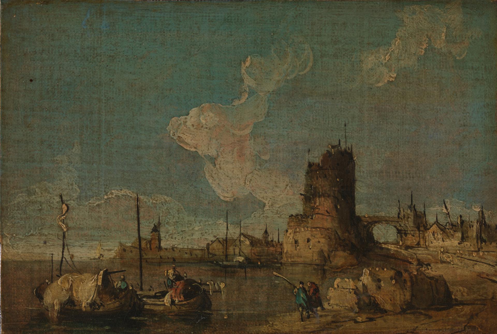 A Ruin Caprice by Francesco Guardi
