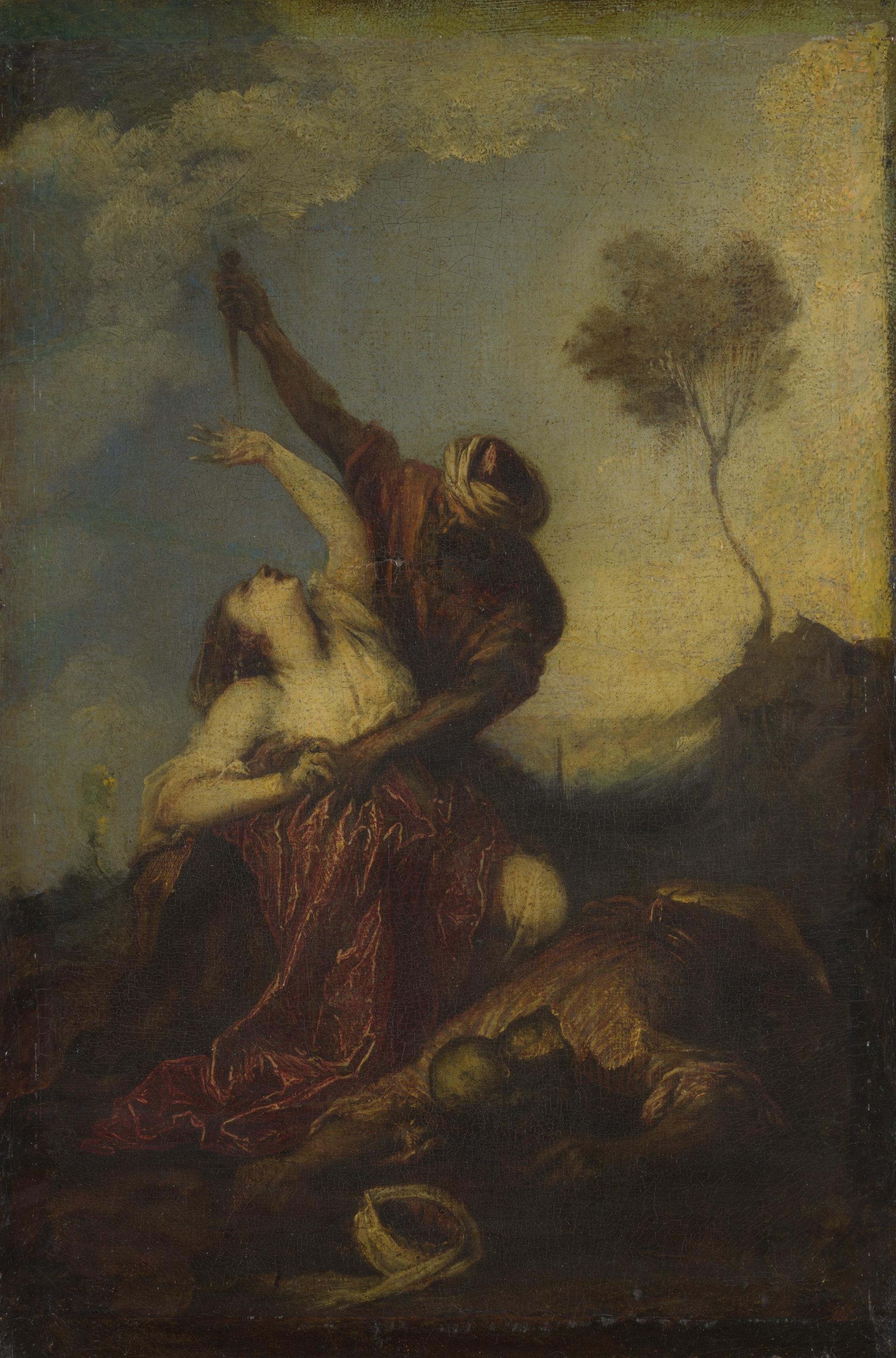A Struggle in a Desert by French