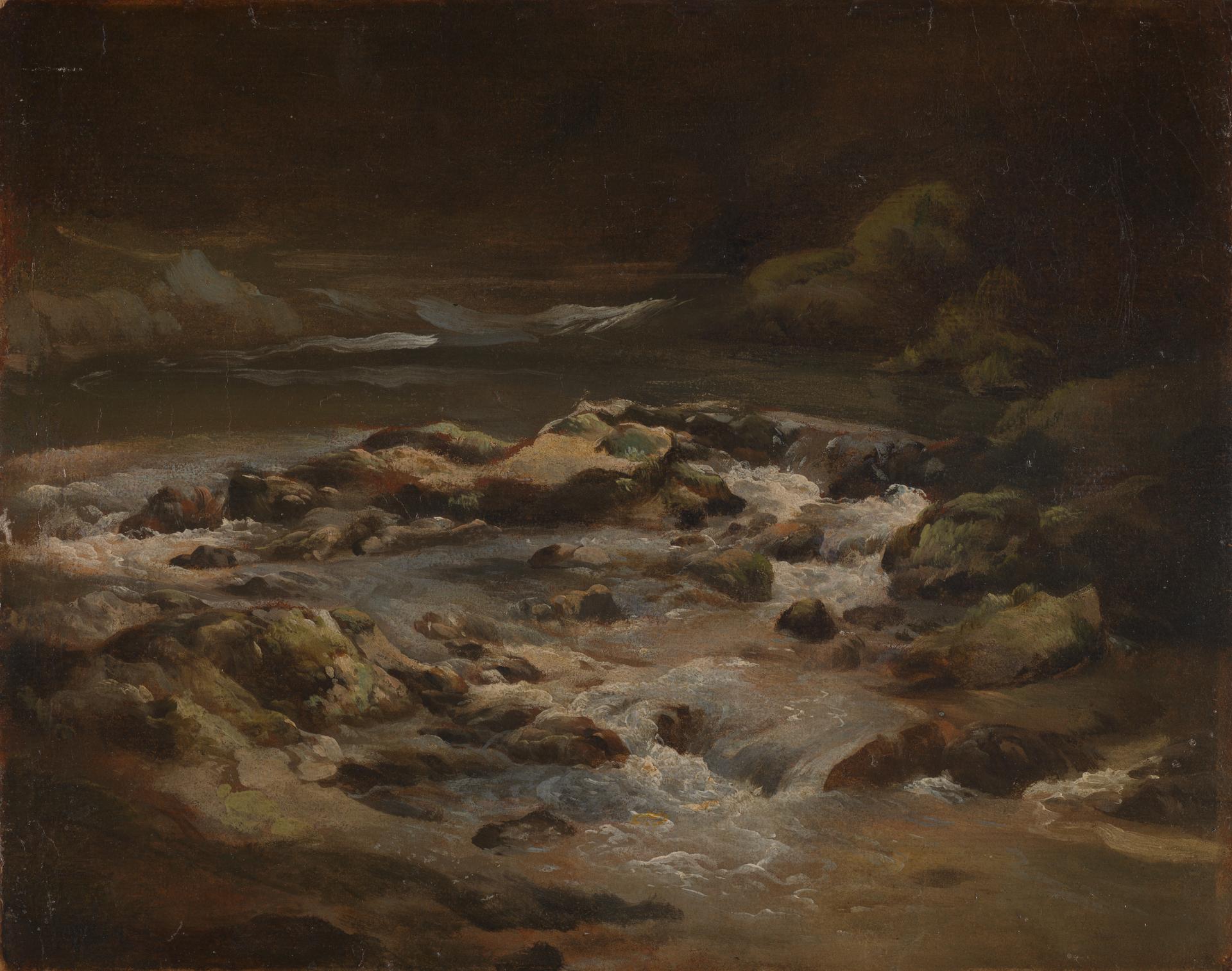 A Trout Stream by Philip Reinagle