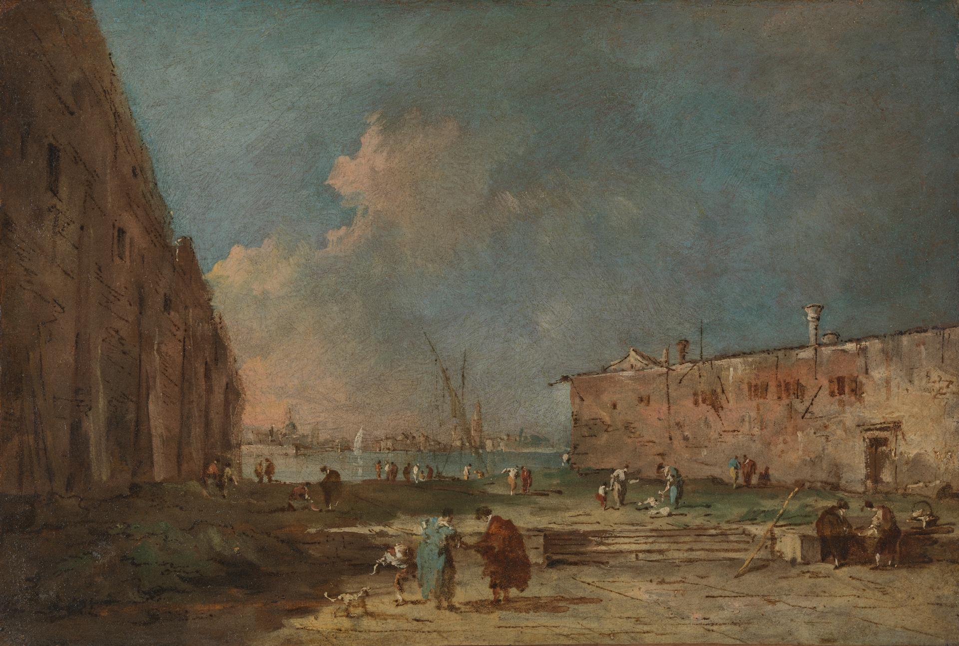A View near Venice (?) by Francesco Guardi