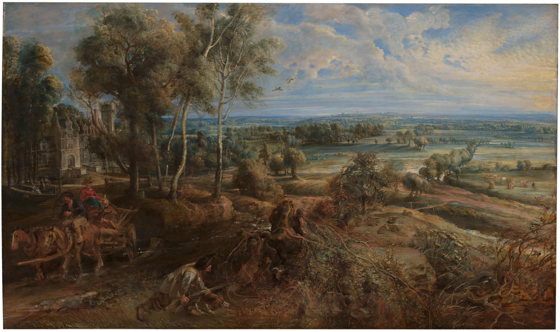 A View of Het Steen in the Early Morning by Peter Paul Rubens