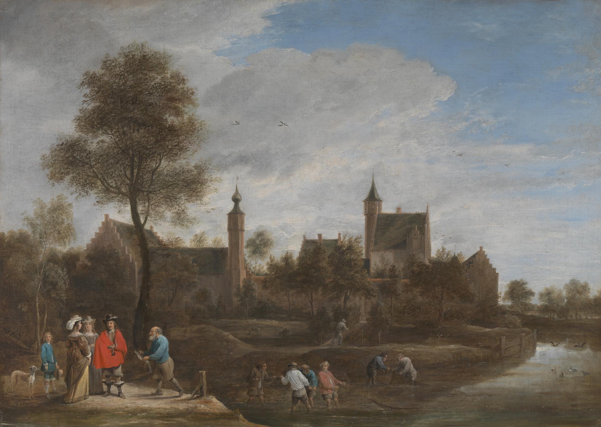 A View of Het Sterckshof near Antwerp by David Teniers the Younger