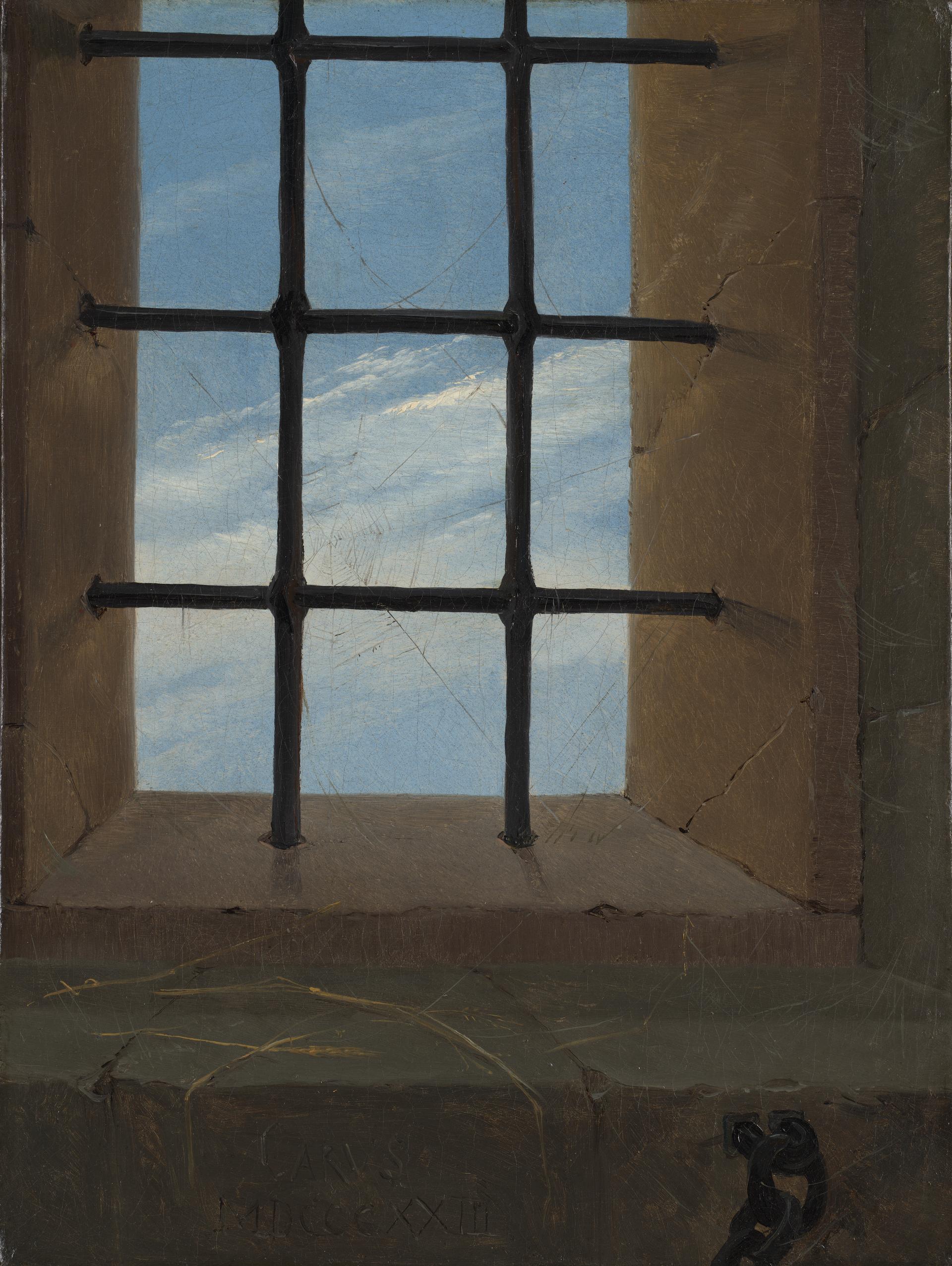 A View of the Sky from a Prison Window by Carl Gustav Carus