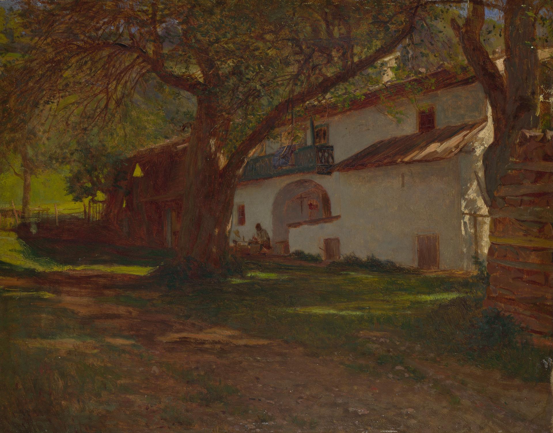 A White House among Trees by Dutch