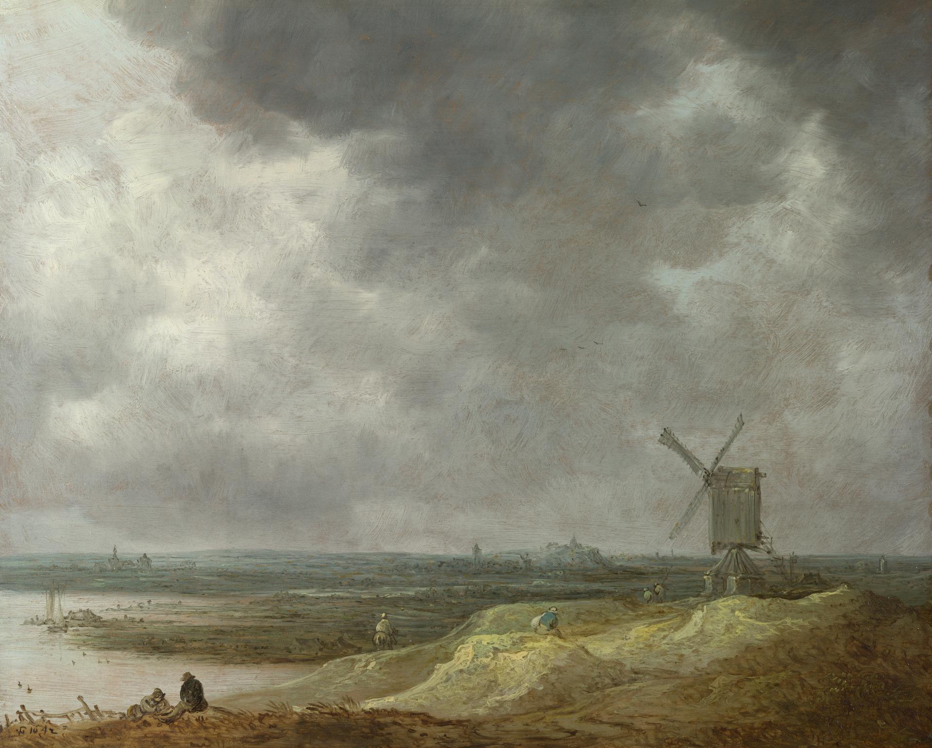 A Windmill by a River by Jan van Goyen