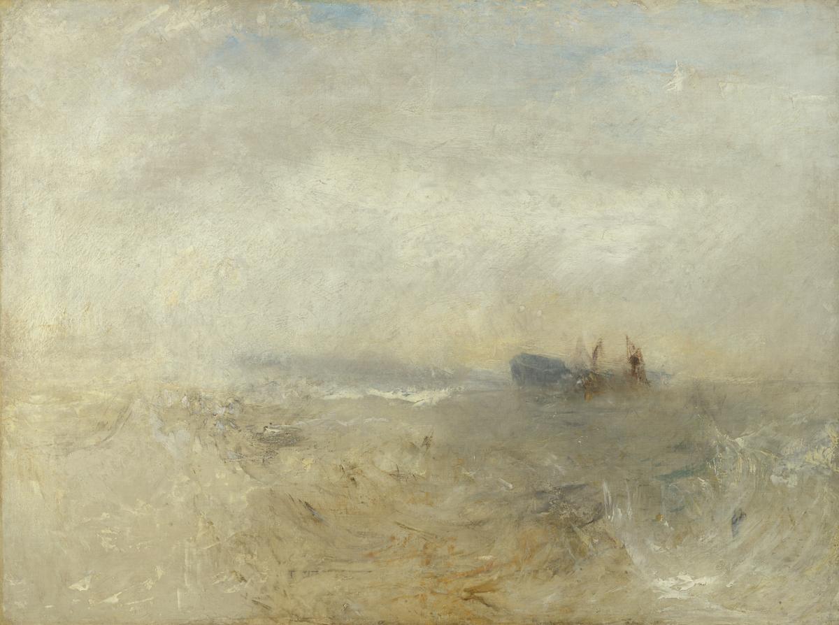 A Wreck, with Fishing Boats by Joseph Mallord William Turner