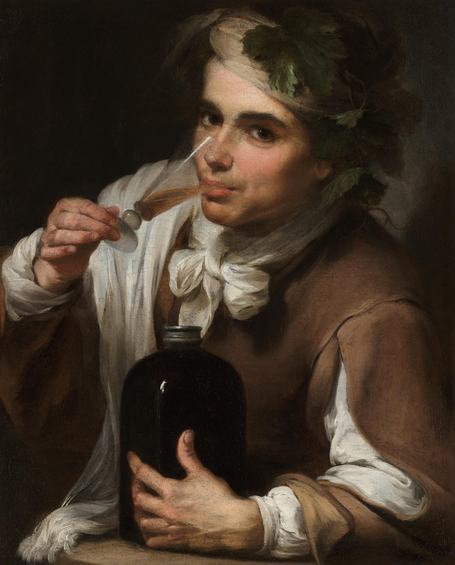 A Young Man Drinking by Bartolomé Esteban Murillo