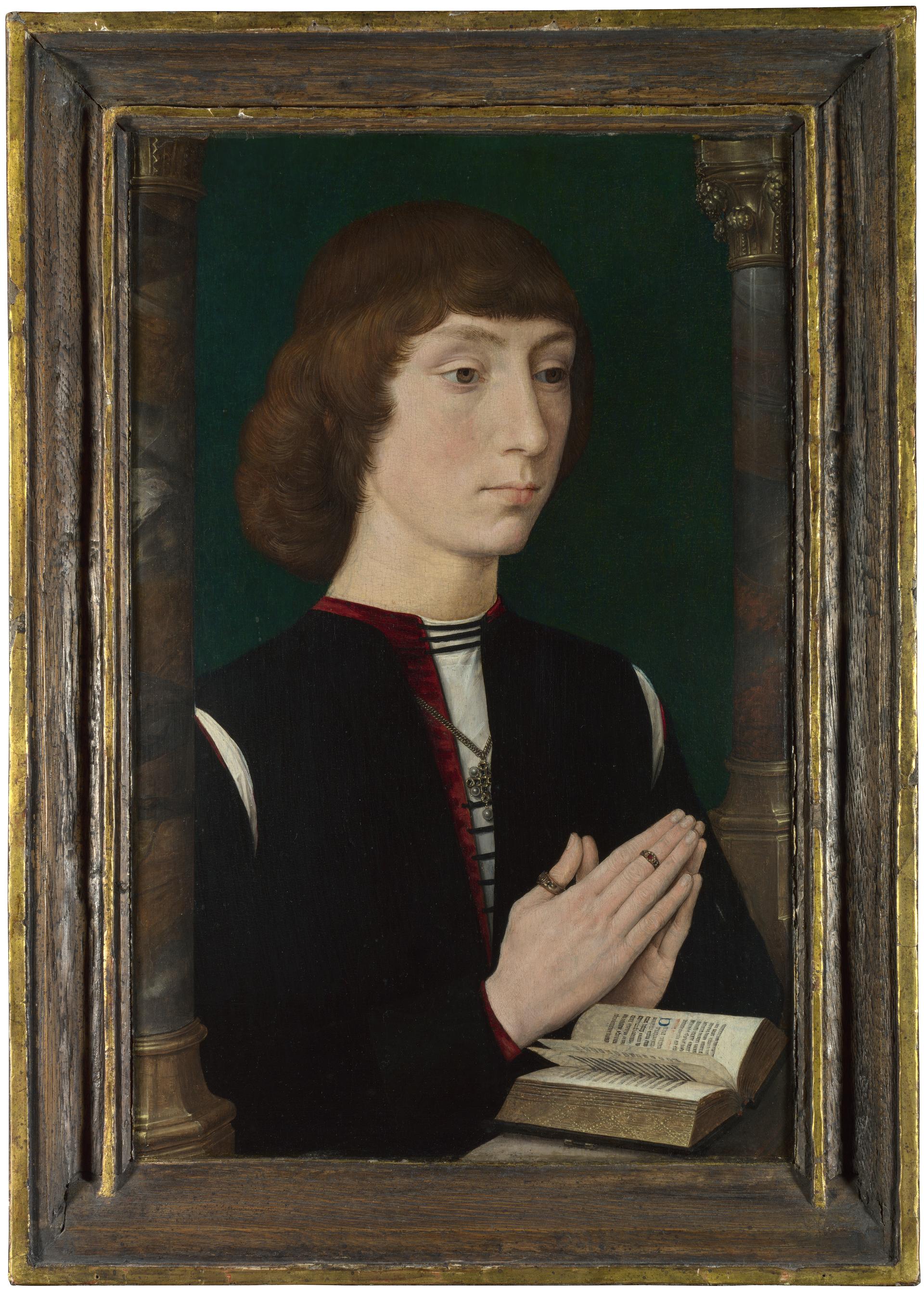A Young Man at Prayer by Hans Memling