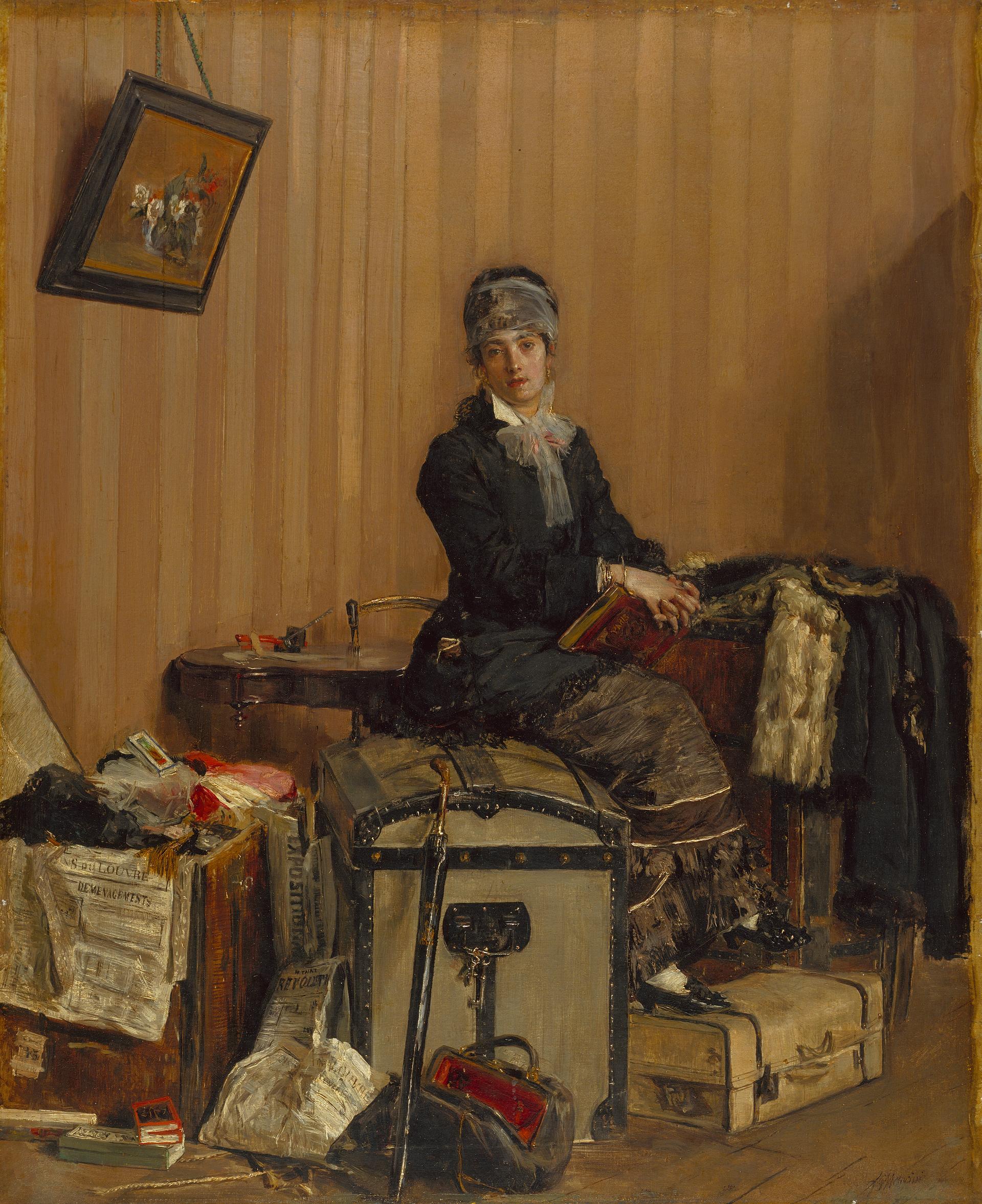 Adieu Paris ('The Customs') by Antonio Mancini