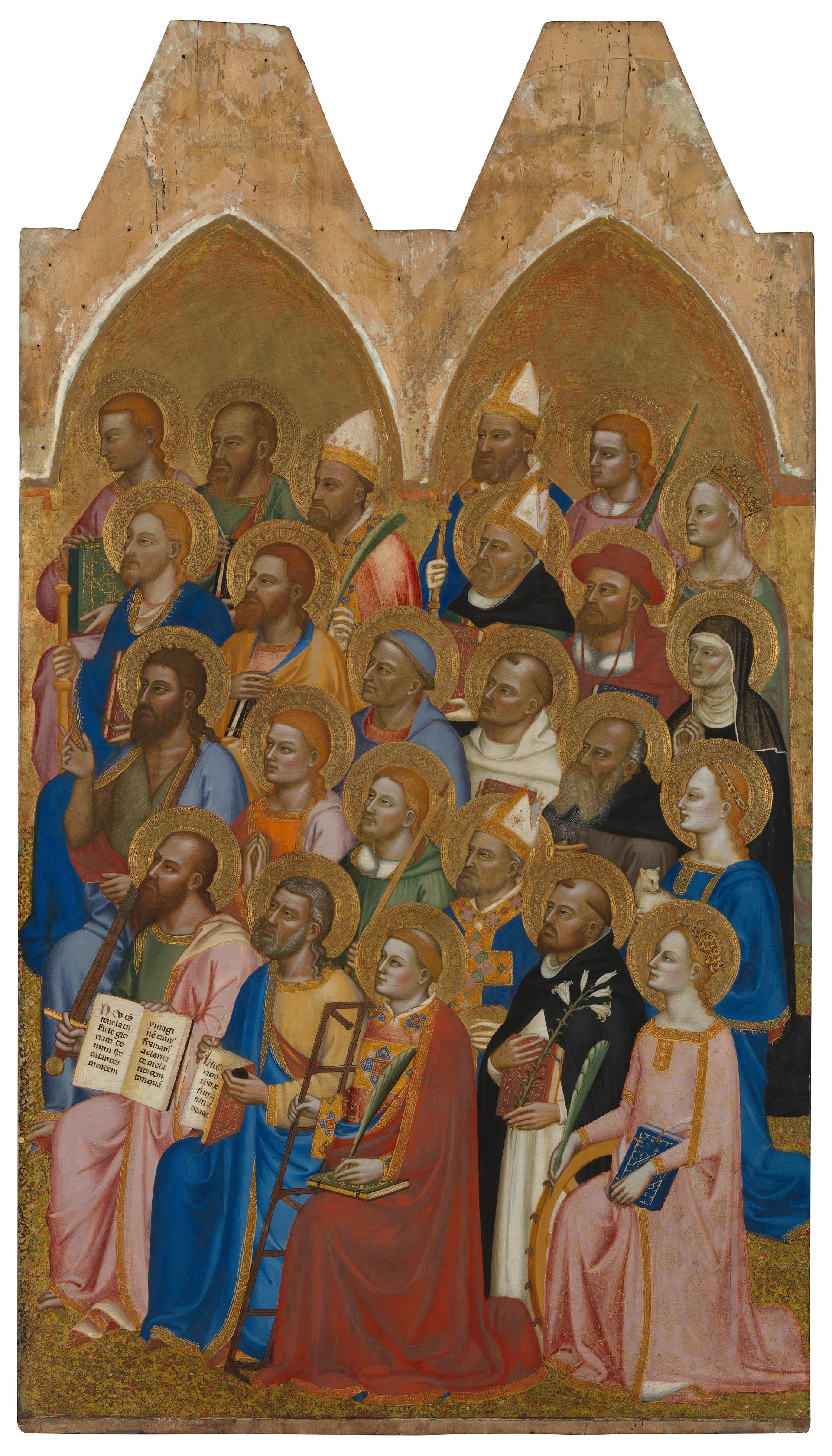 Adoring Saints: Right Main Tier Panel by Jacopo di Cione