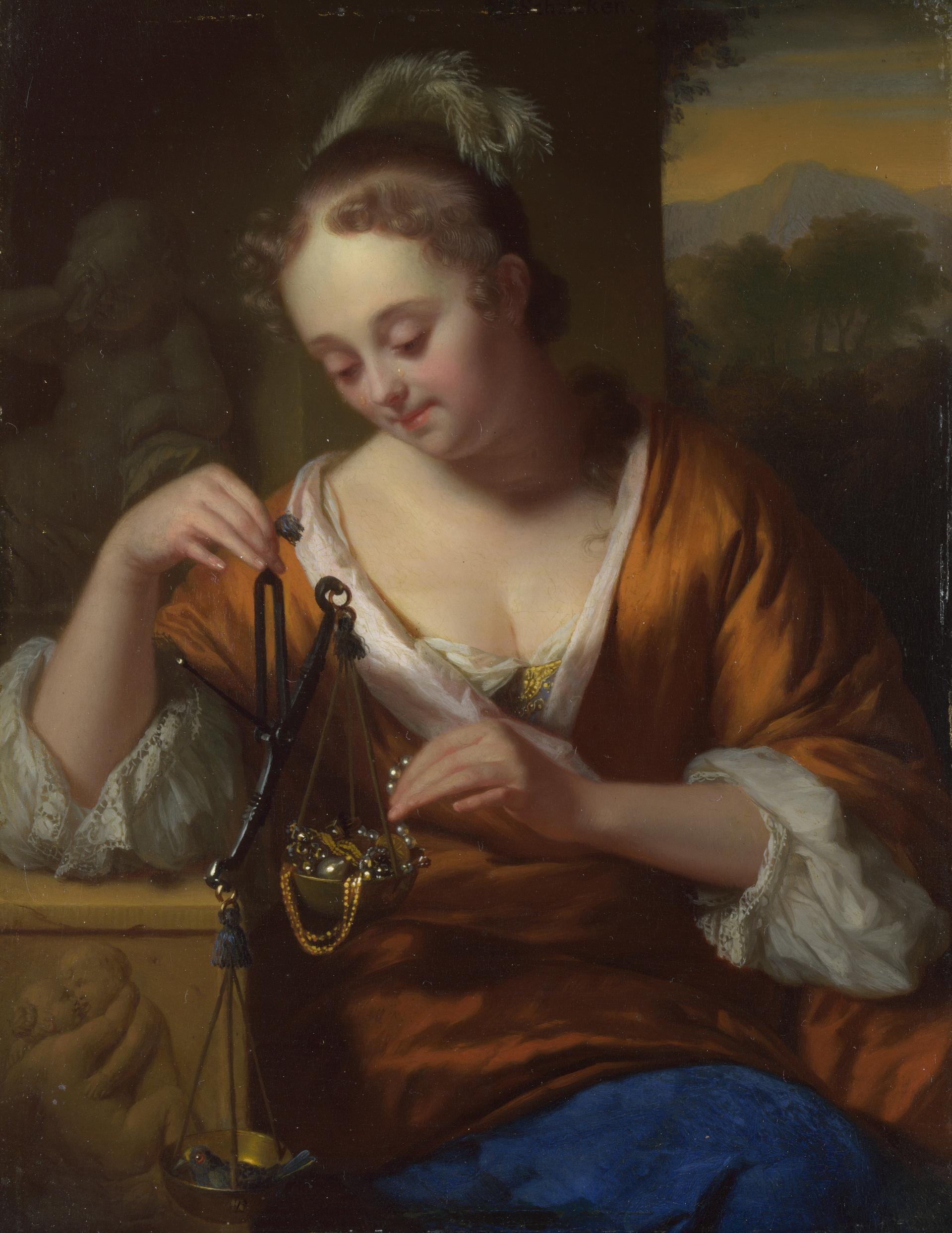 Allegory of Virtue and Riches by Godfried Schalcken