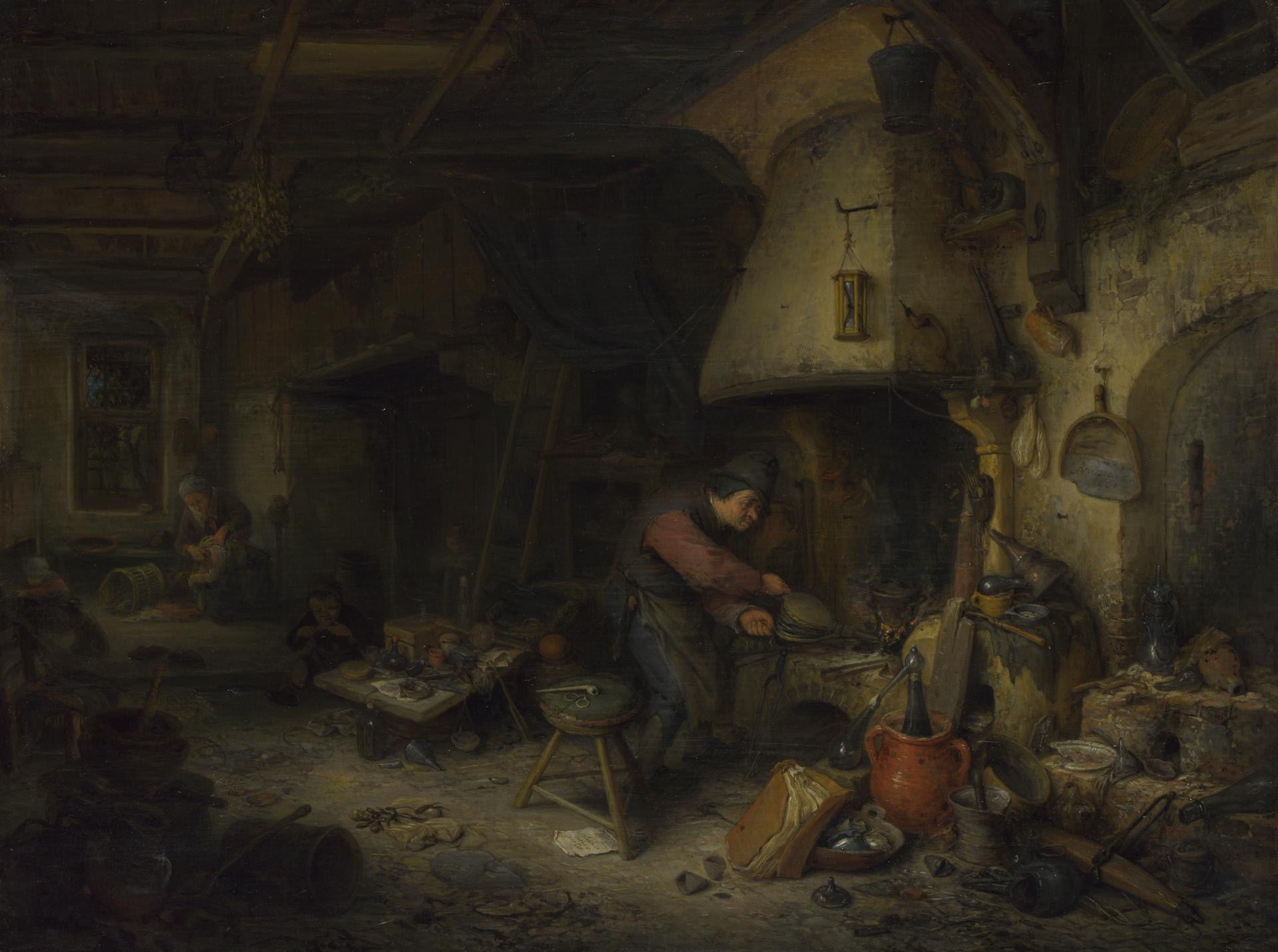 An Alchemist by Adriaen van Ostade