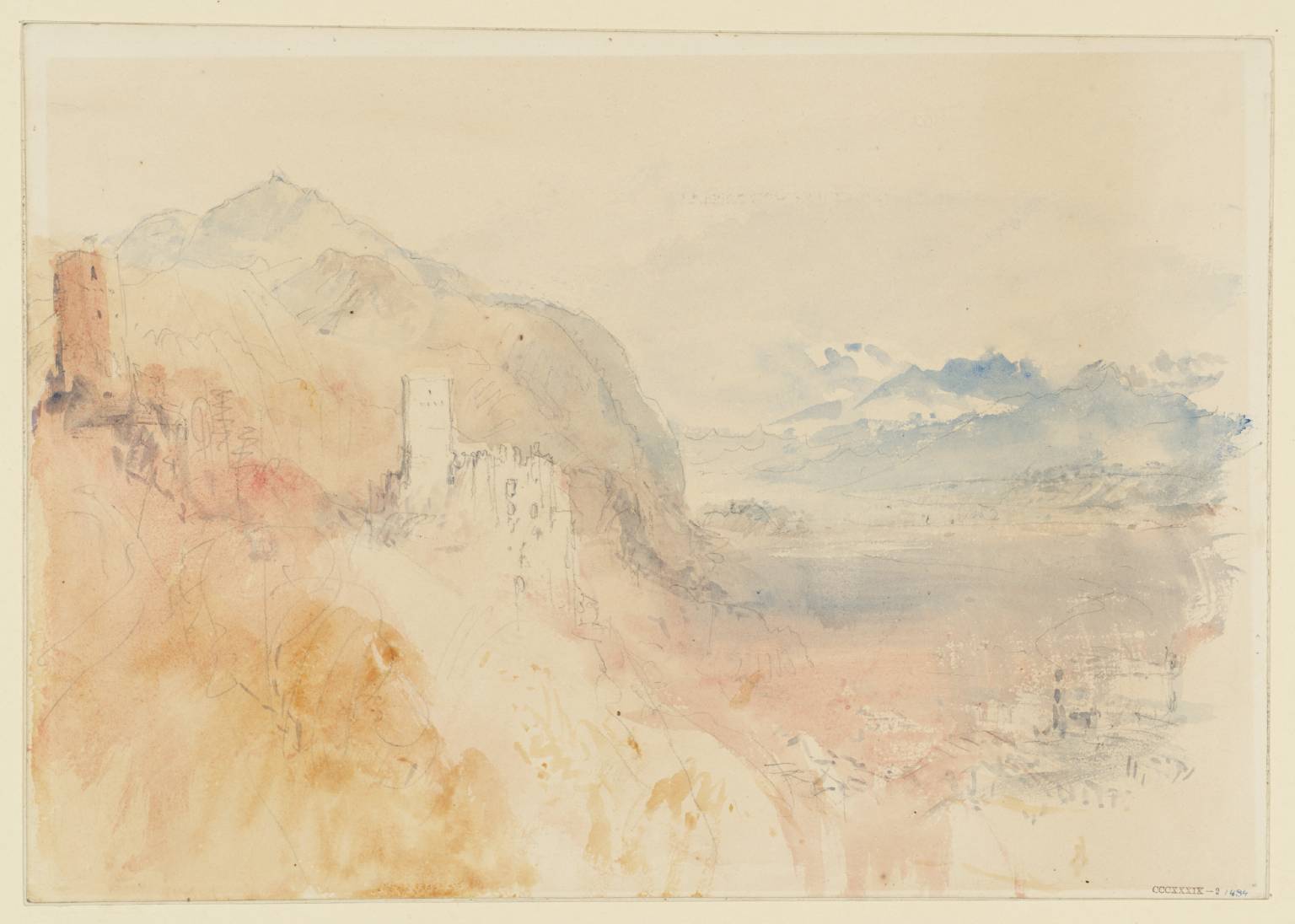 An ?Alpine Castle by Joseph Mallord William Turner