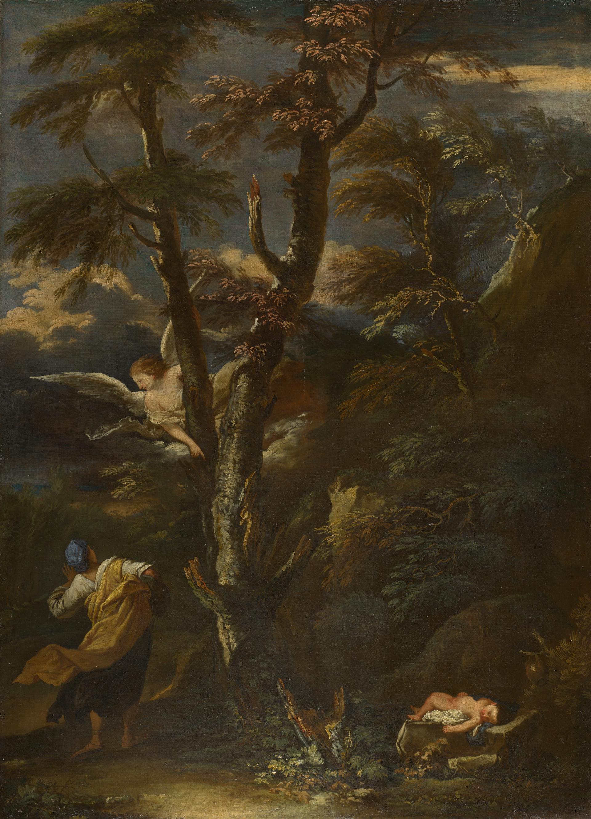 An Angel appears to Hagar and Ishmael in the Desert by Salvator Rosa