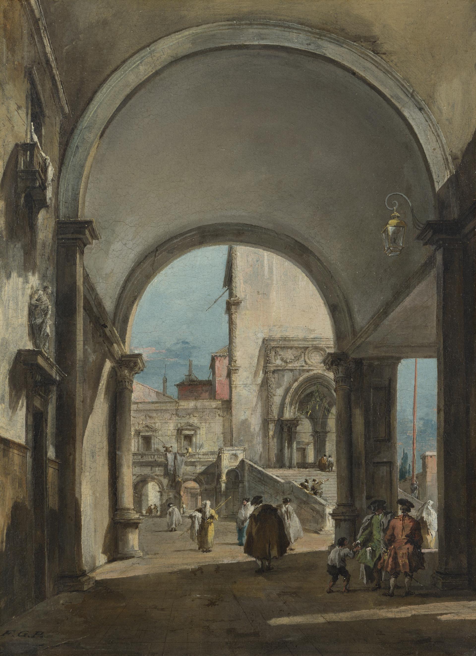 An Architectural Caprice by Francesco Guardi