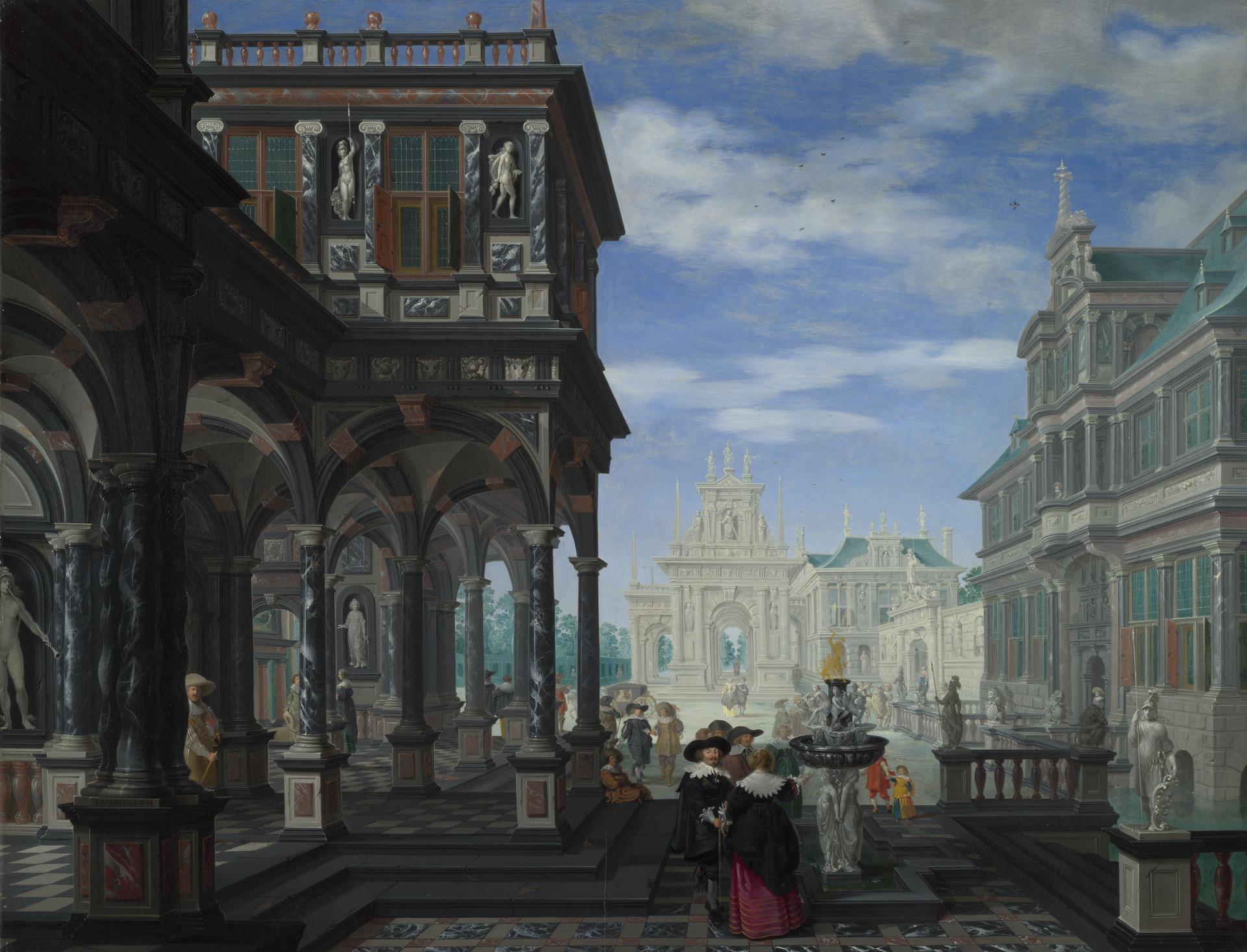 An Architectural Fantasy by Dirck van Delen