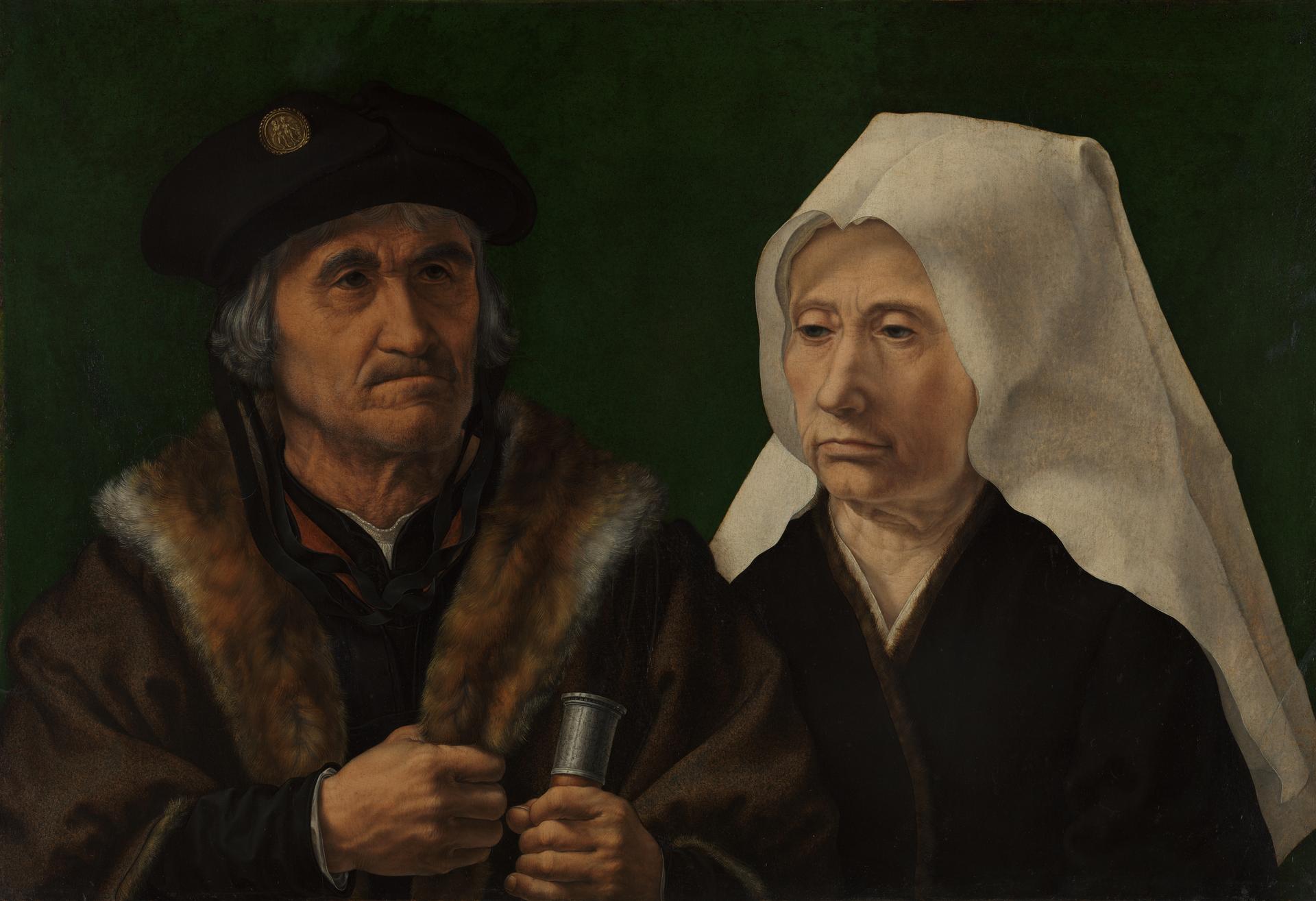 An Elderly Couple by Jan Gossaert (Jean Gossart)