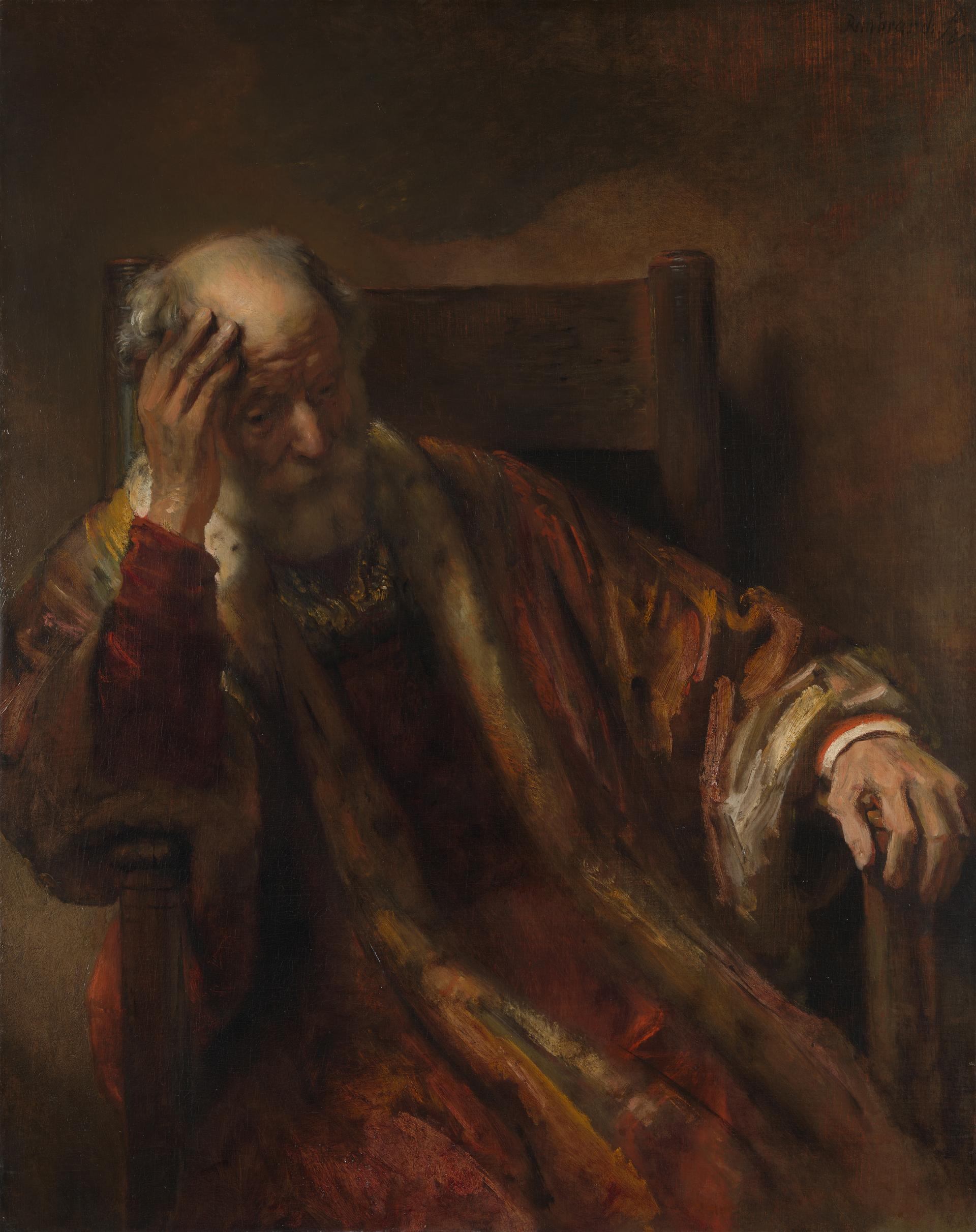 An Old Man in an Armchair by Rembrandt