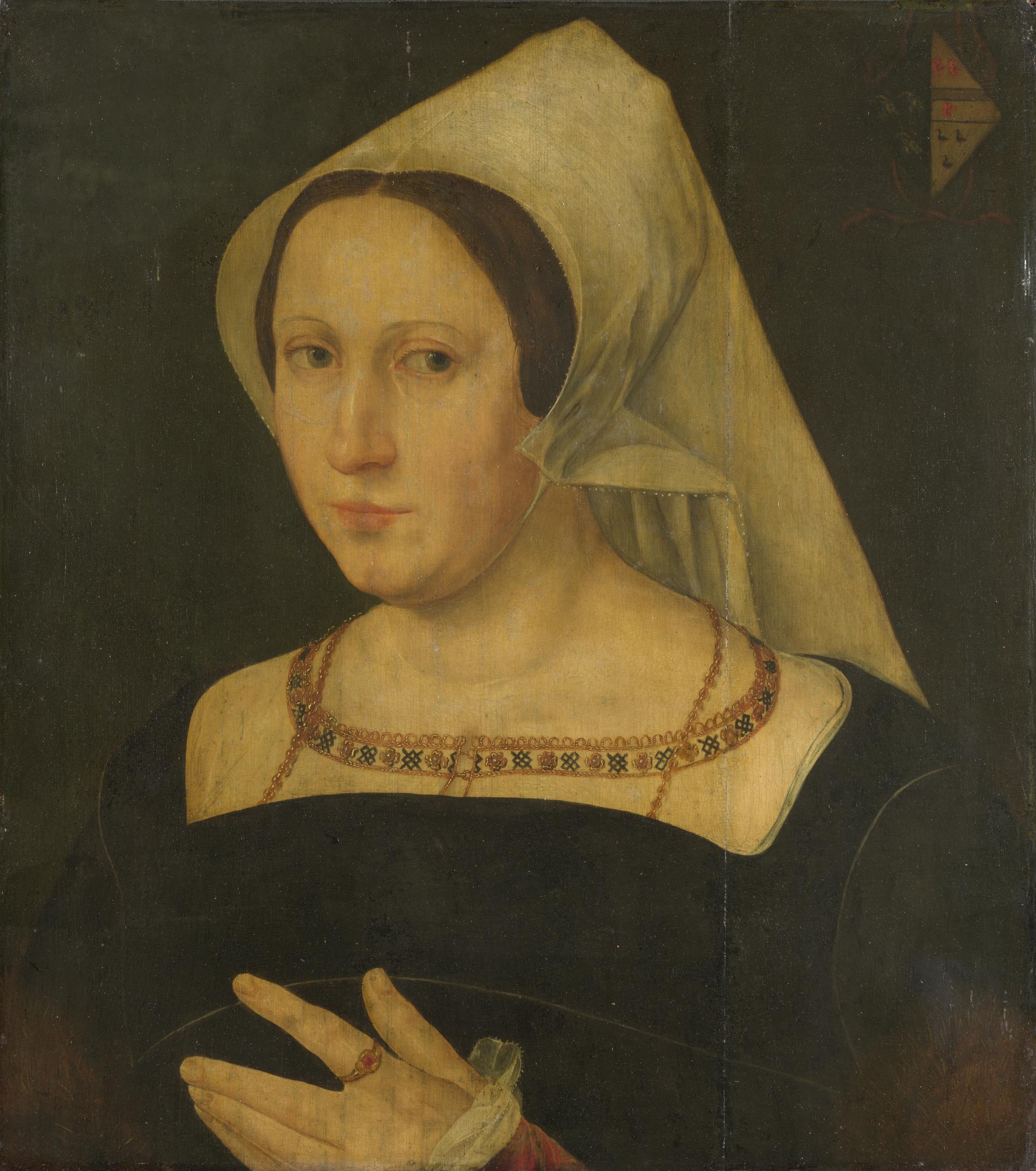 Anna van Spangen, Wife of Adriaen van der Goes by Joos van Cleve