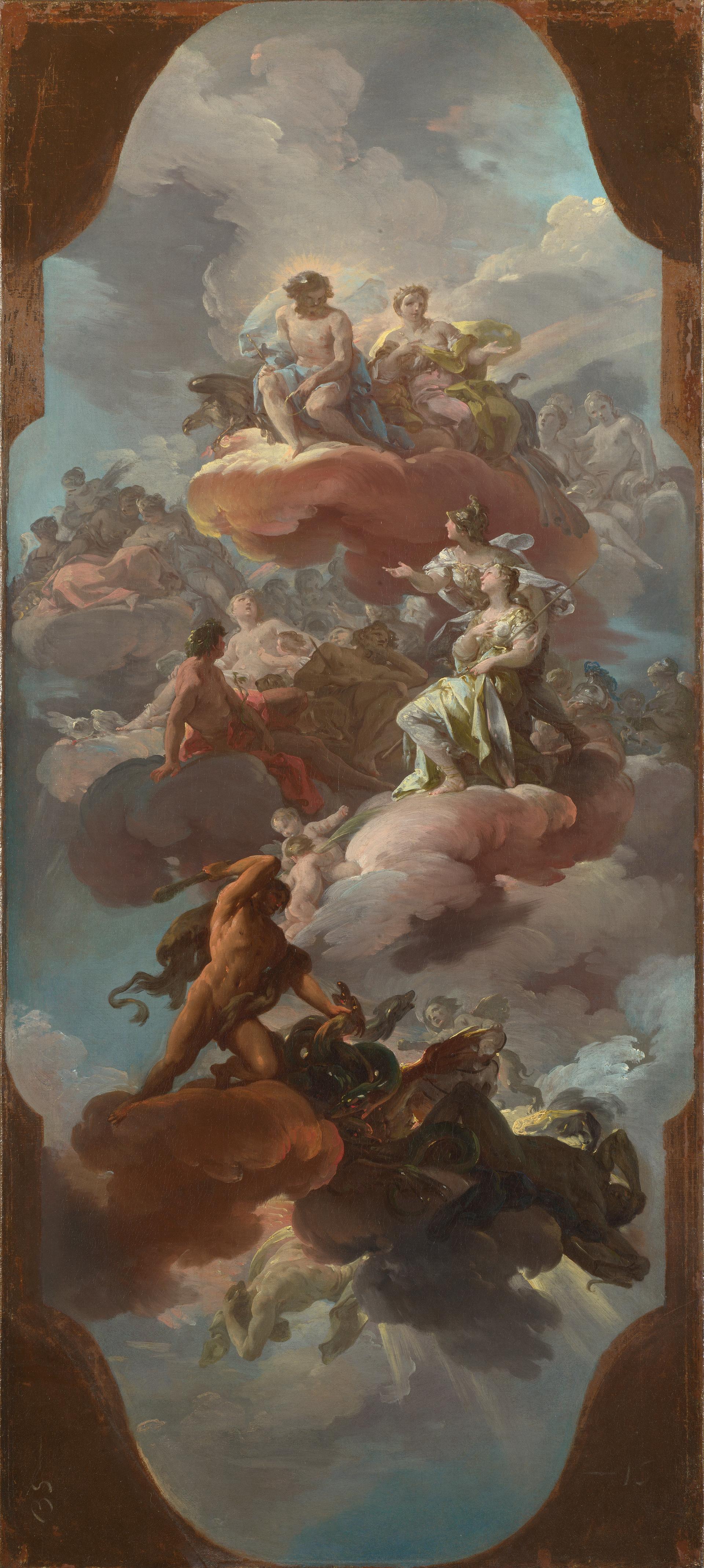 Apotheosis of the Spanish (?) Monarchy (?) by Corrado Giaquinto