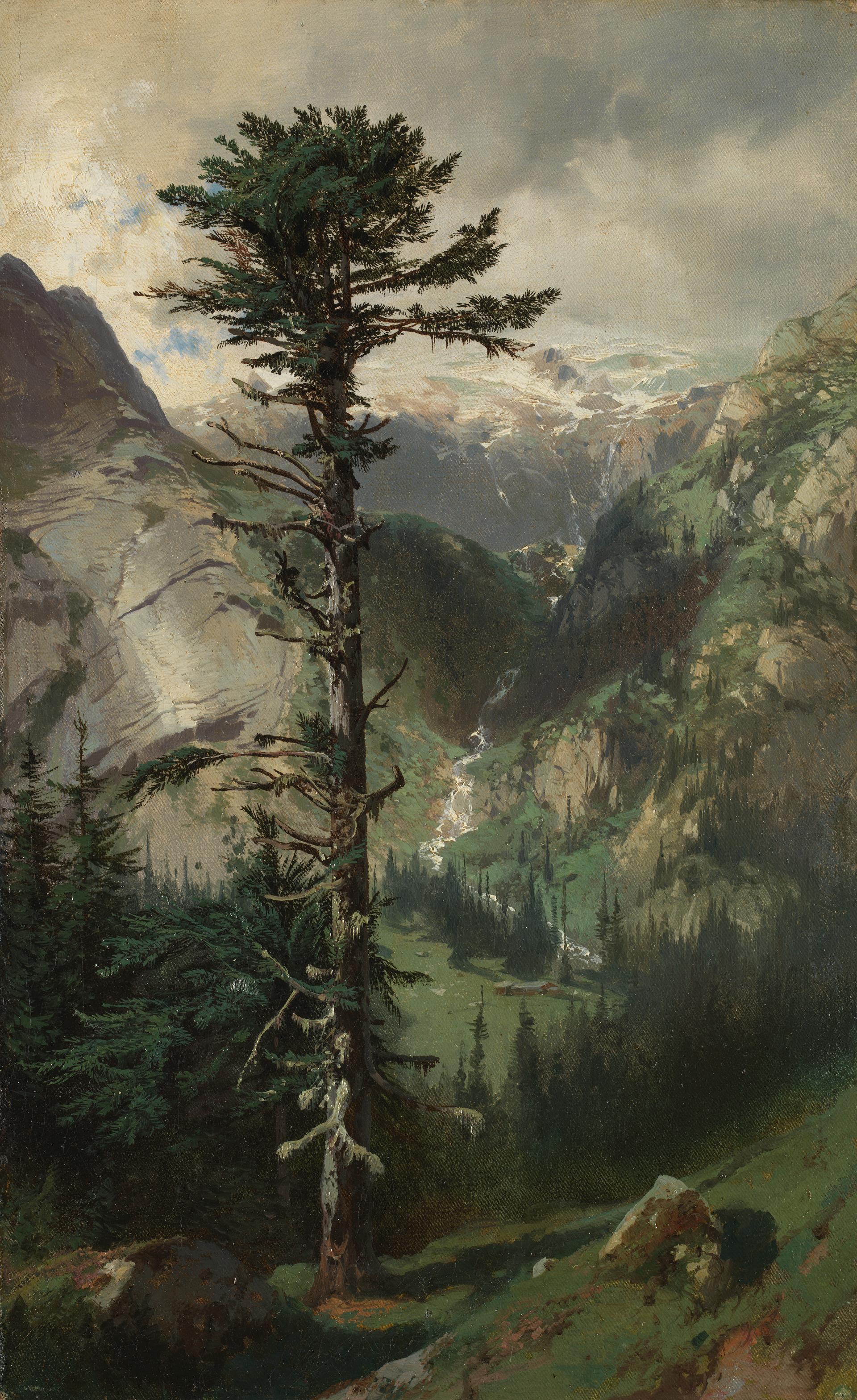 At Handeck by Alexandre Calame