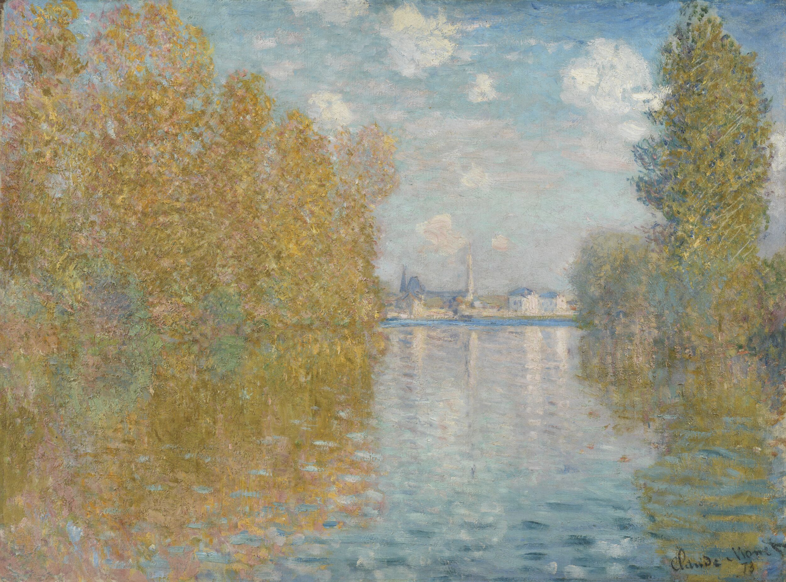 Autumn Effect at Argenteuil by Claude Monet