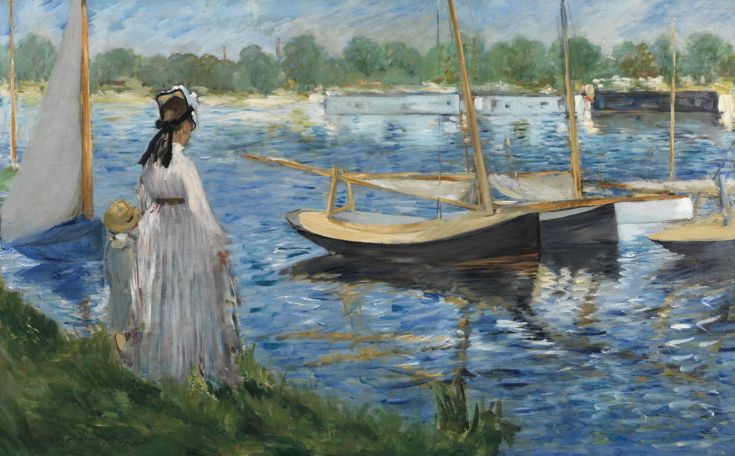 Banks of the Seine at Argenteuil by Édouard Manet