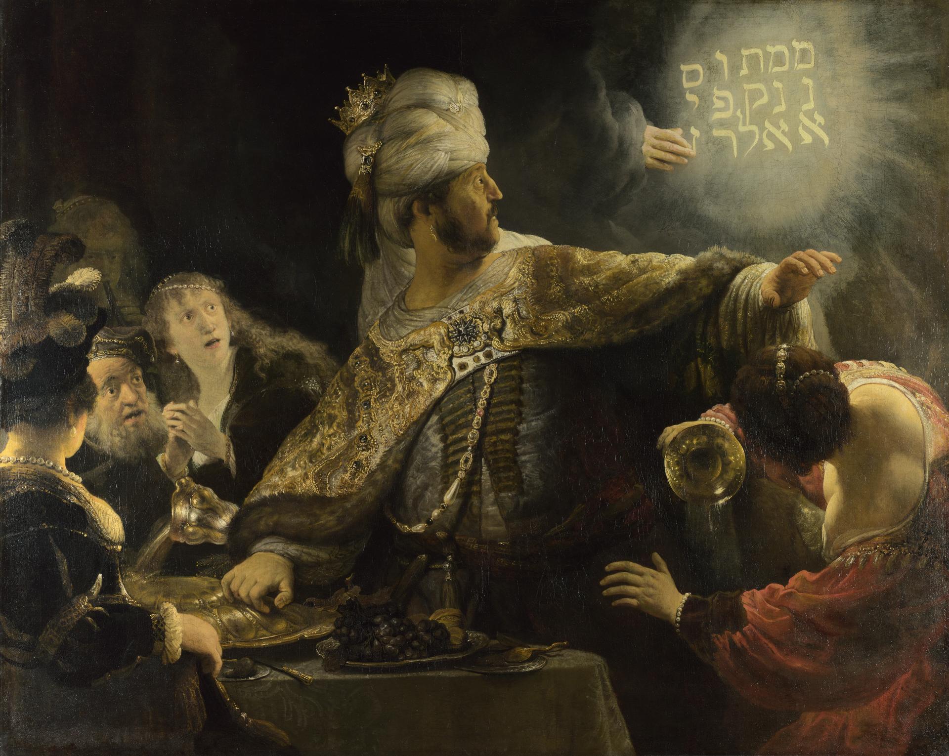 Belshazzar's Feast by Rembrandt