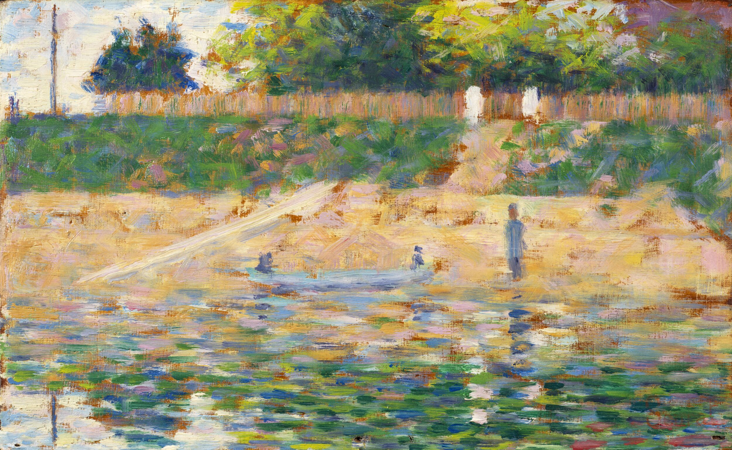 Boat by the Riverbank by Georges Seurat