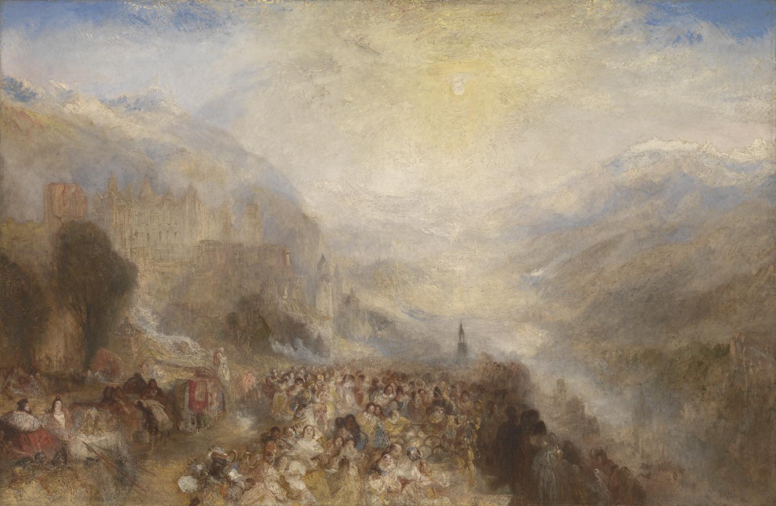 Castle in an Alpine Valley, called ‘Heidelberg’ by Joseph Mallord William Turner