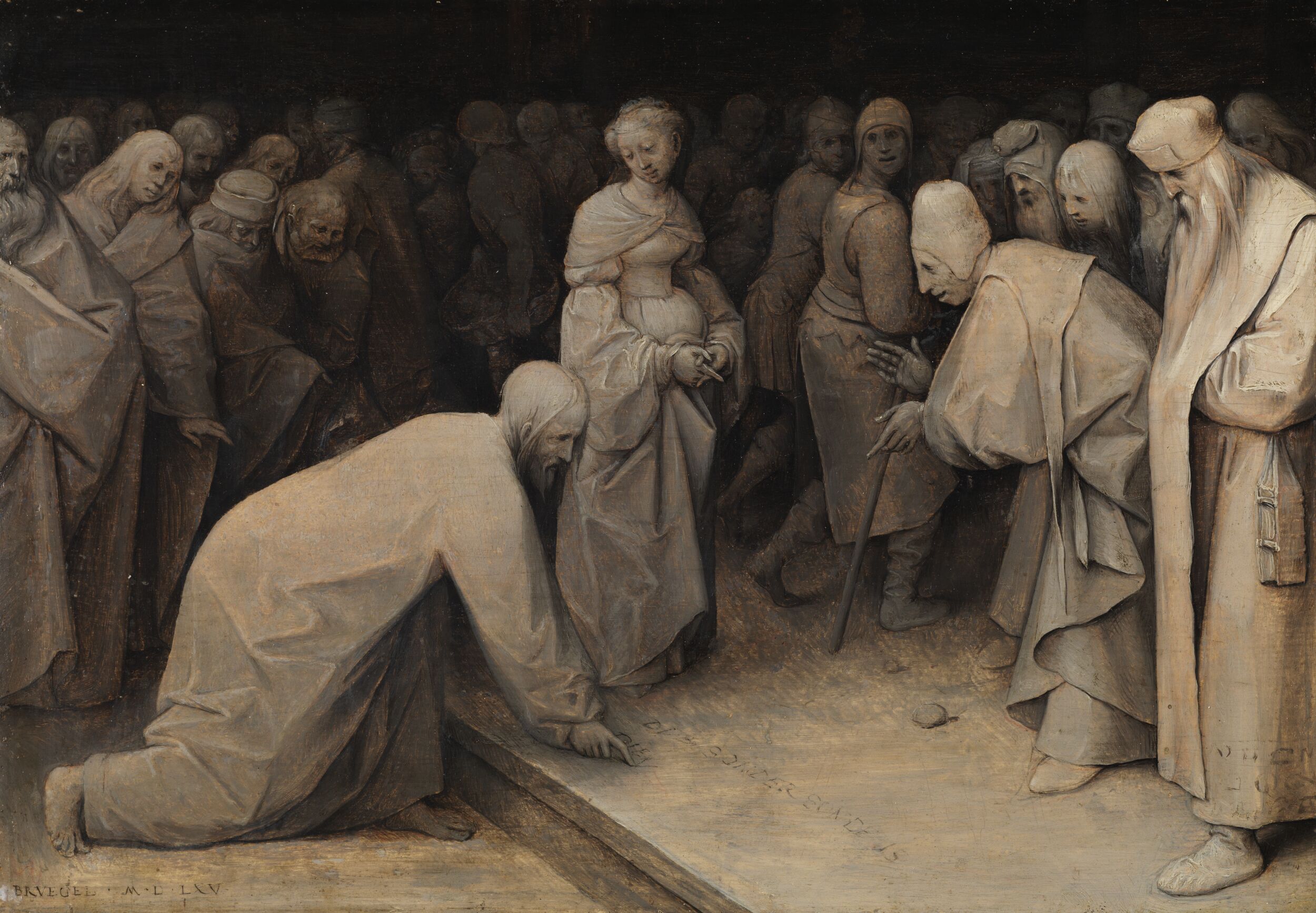 Christ and the Woman taken in Adultery by Pieter Bruegel the Elder