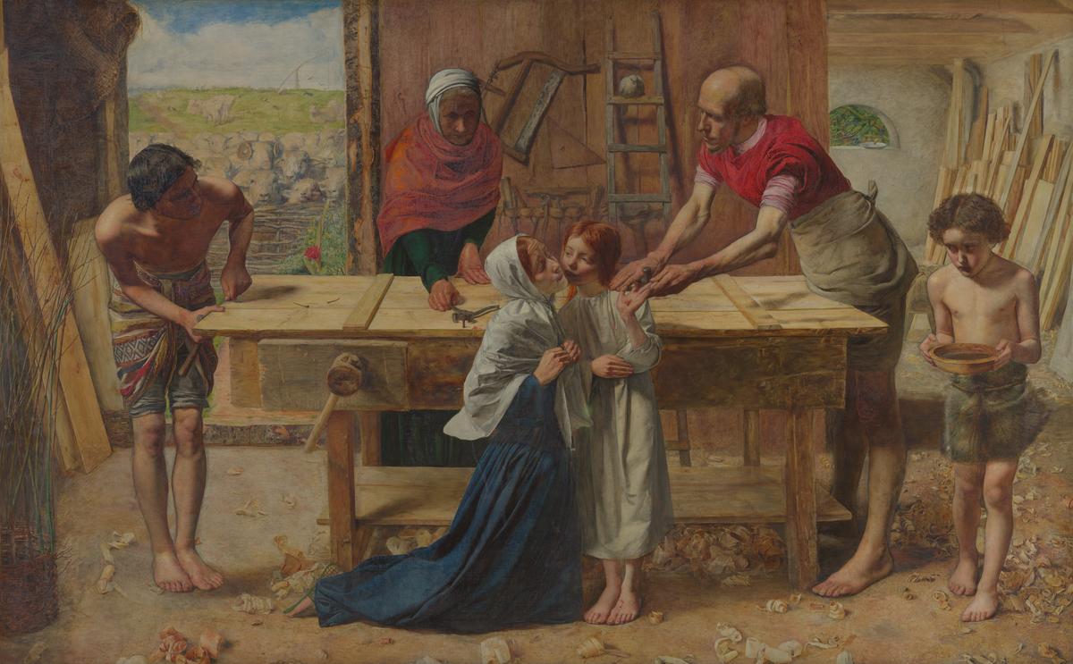 Christ in the House of His Parents (‘The Carpenter’s Shop’) by Sir John Everett Millais, Bt