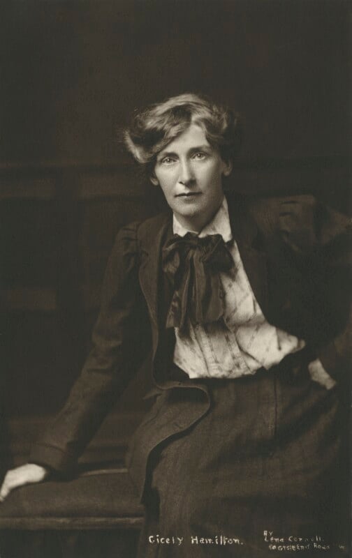 Cicely Mary Hamilton (née Hammill) by Lena Connell (later Beatrice Cundy)