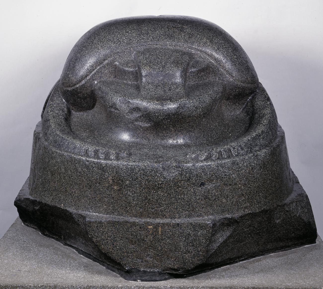 Colossal sculpture of a scarab