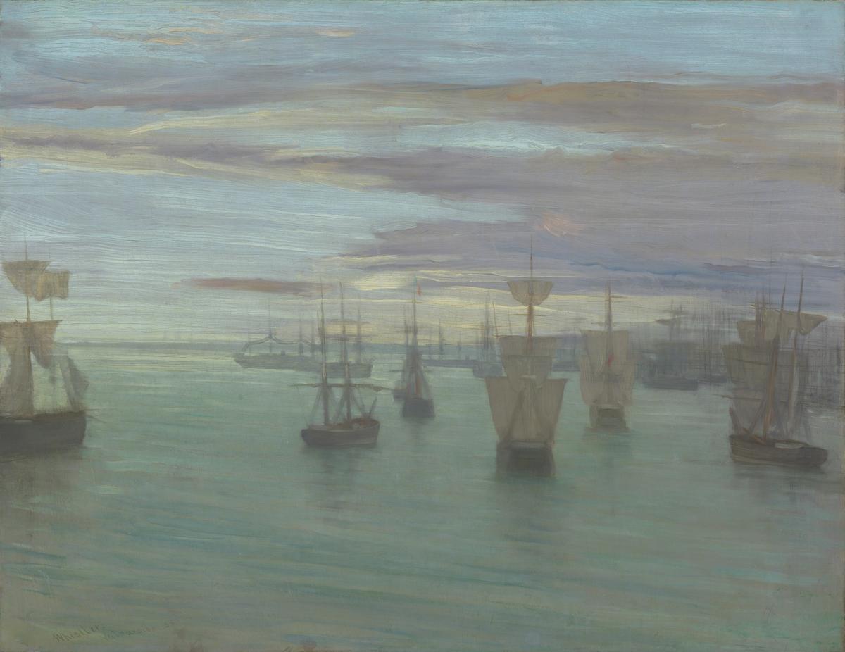 Crepuscule in Pink and Green: Valparaiso by James McNeill Whistler