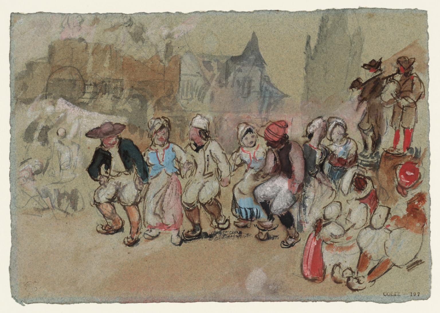Dancing Peasants, Brittany by Joseph Mallord William Turner