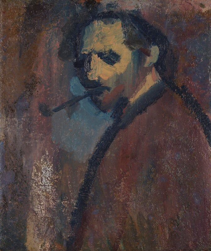 David Bomberg ('Self-Portrait with Pipe') by David Garshen Bomberg