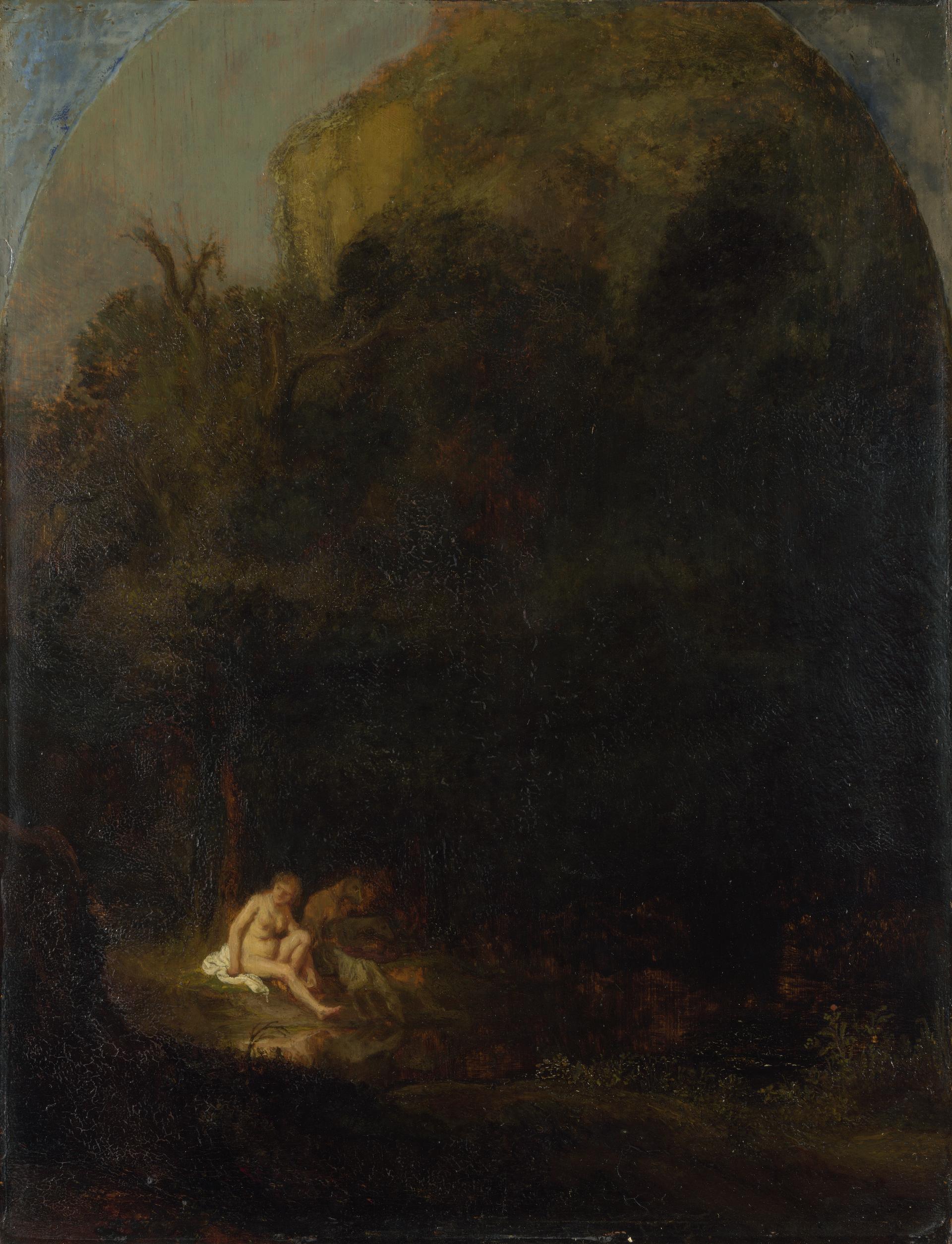 Diana bathing surprised by a Satyr by Rembrandt