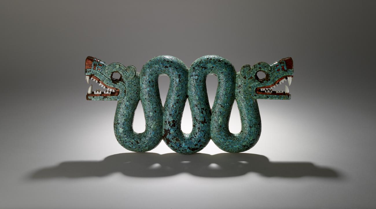 Double-headed serpent mosaic