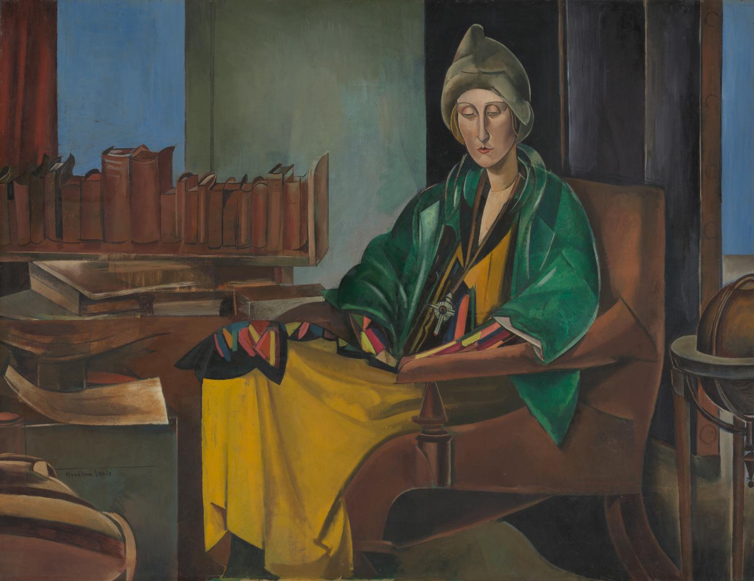 Edith Sitwell by Wyndham Lewis