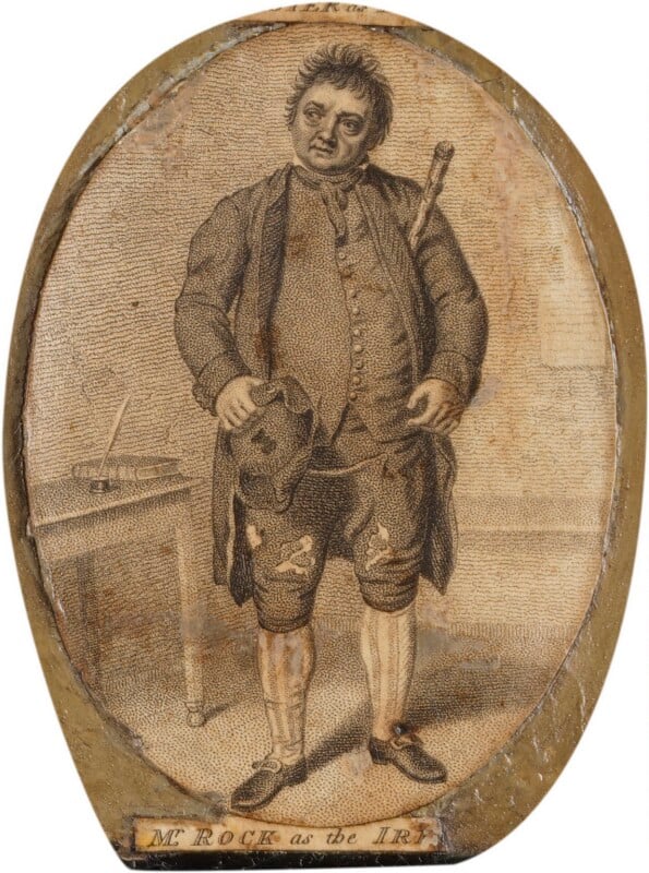 Edward Anthony Rock as the Irishman in Reed's 'The Register Office' by John Cawthorn