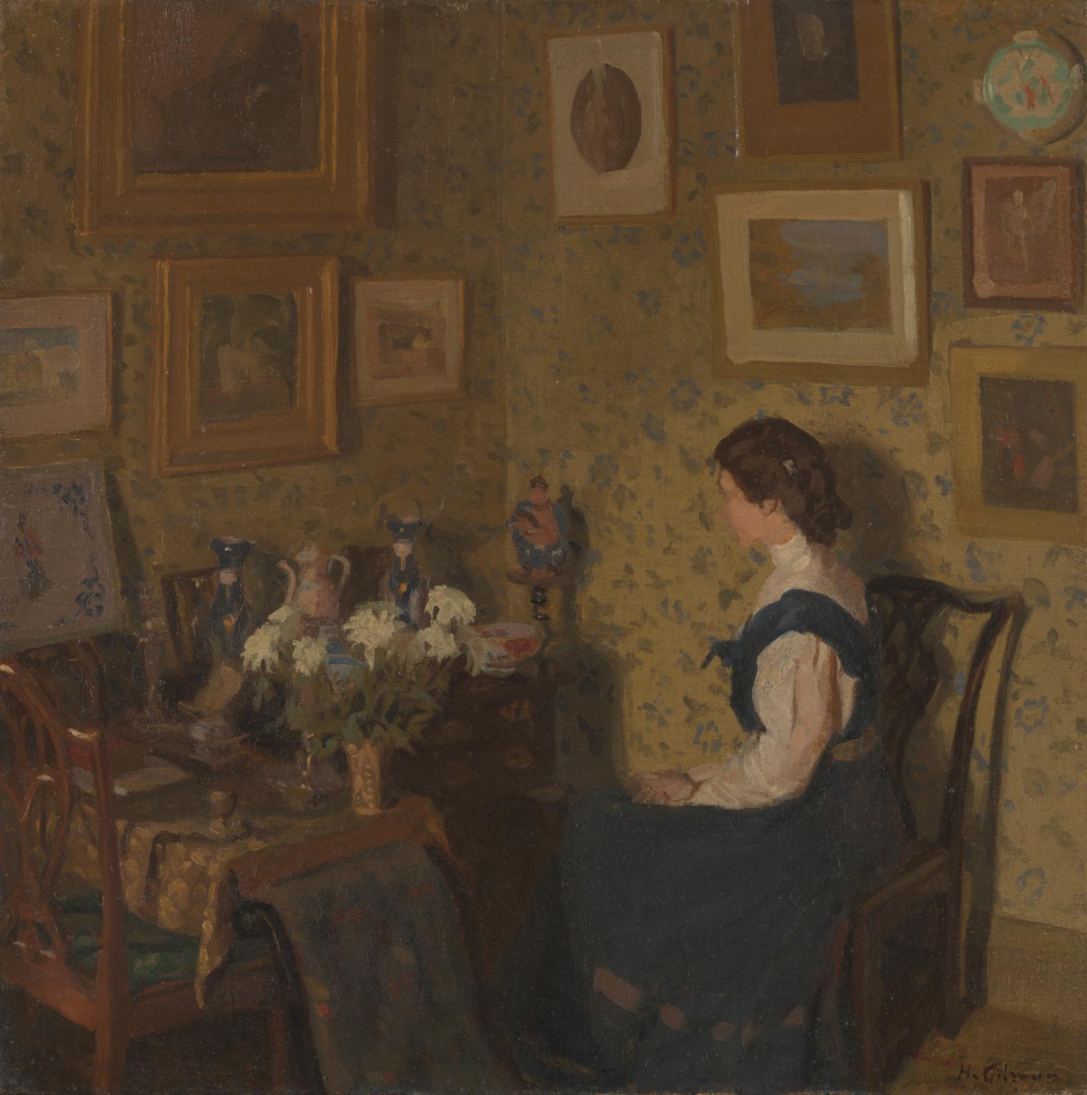 Edwardian Interior by Harold Gilman