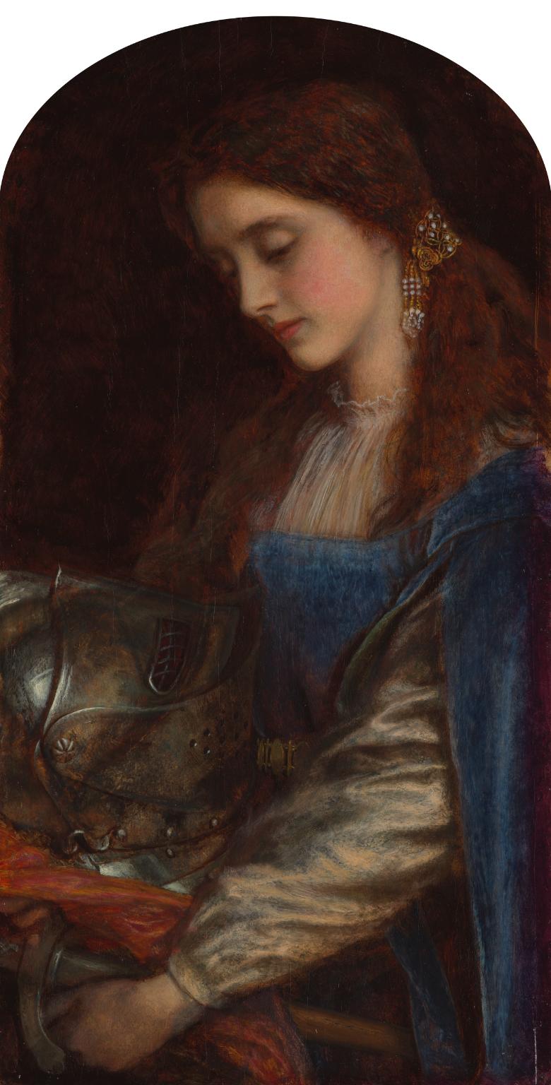 Elaine with the Armour of Launcelot by Arthur Hughes