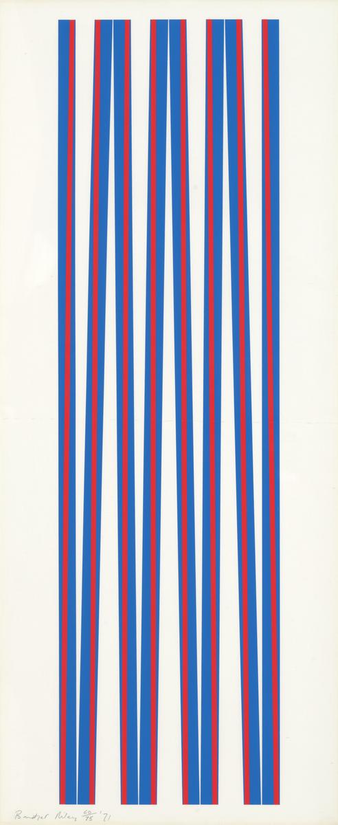 Elongated Triangles I by Bridget Riley