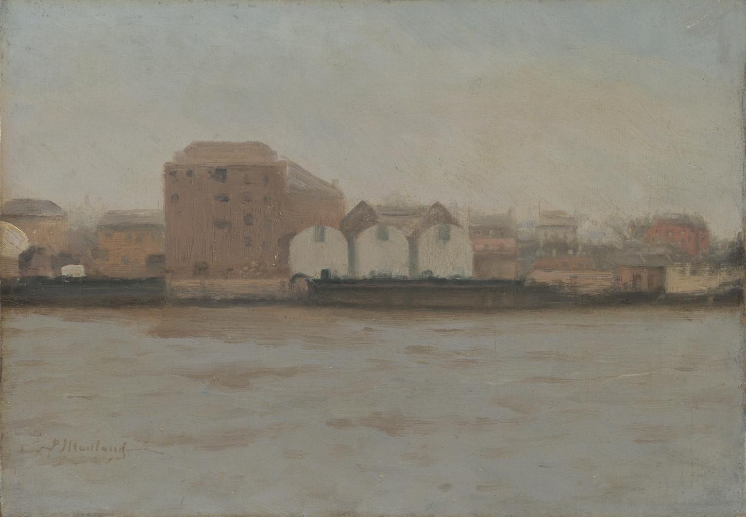 Factories Bordering the River by Paul Maitland